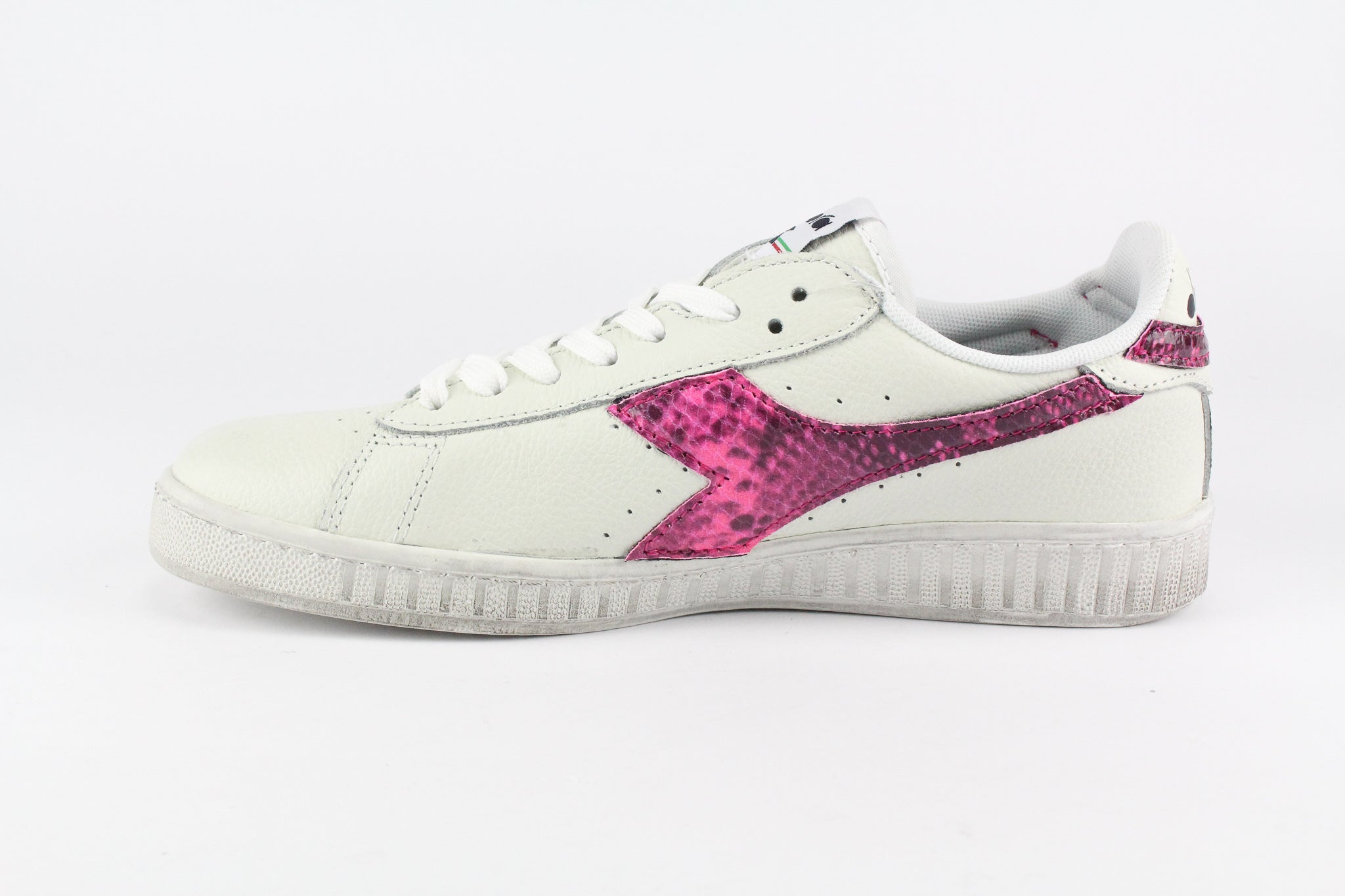 Diadora Game L Low Waxed Pitone Pink Fluo