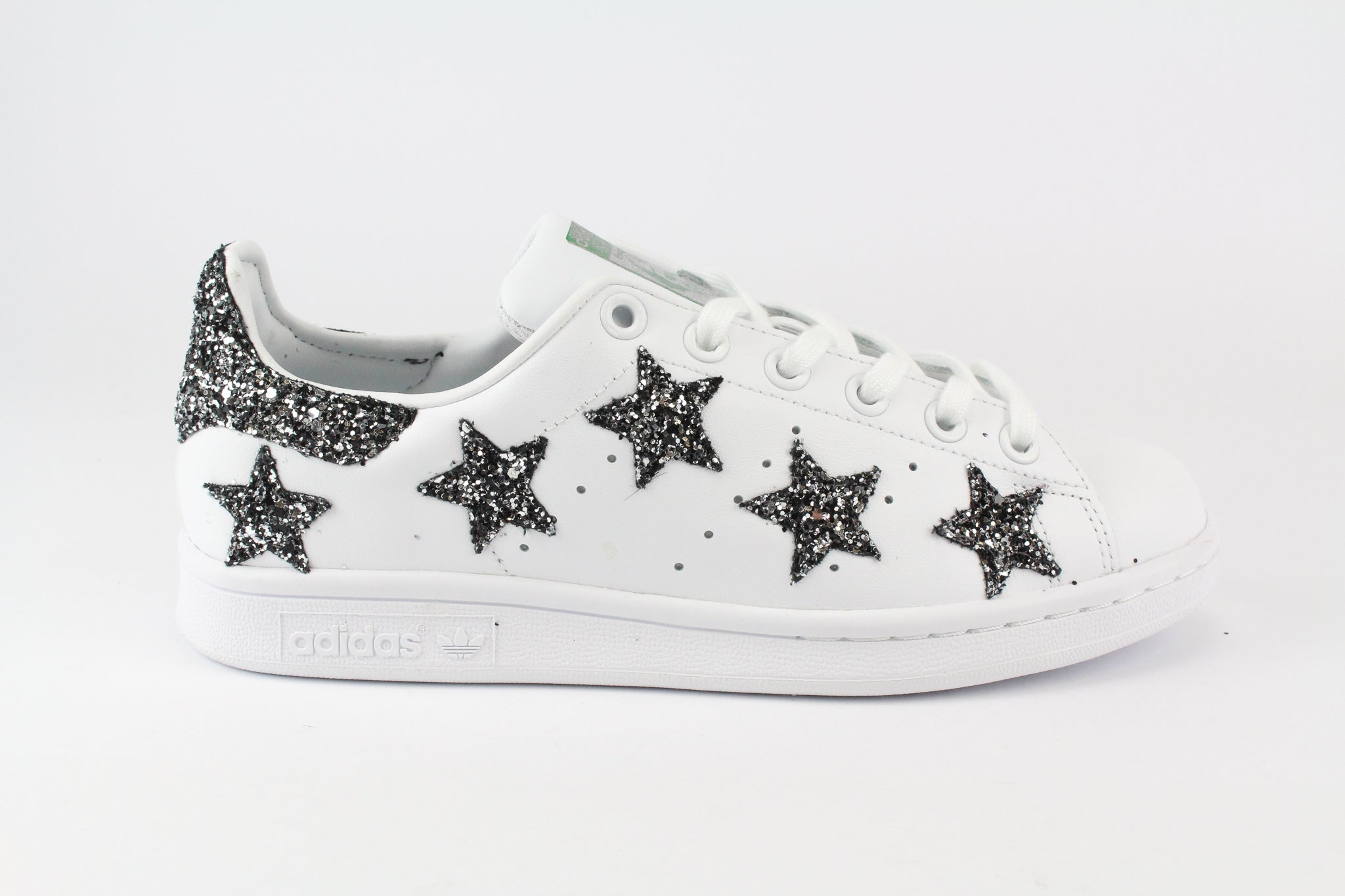 Adidas Stan Smith Personalizzate Stelle Black Silver