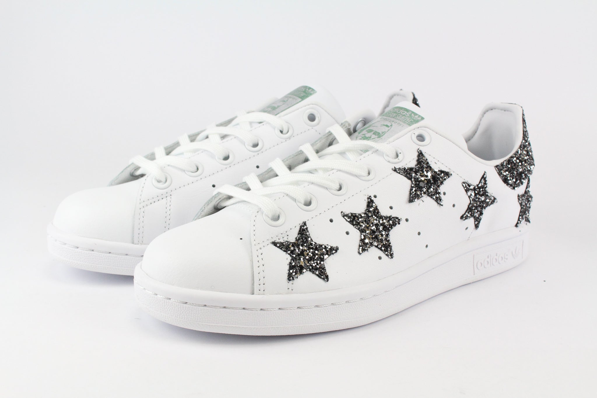 Adidas Stan Smith Personalizzate Stelle Black Silver