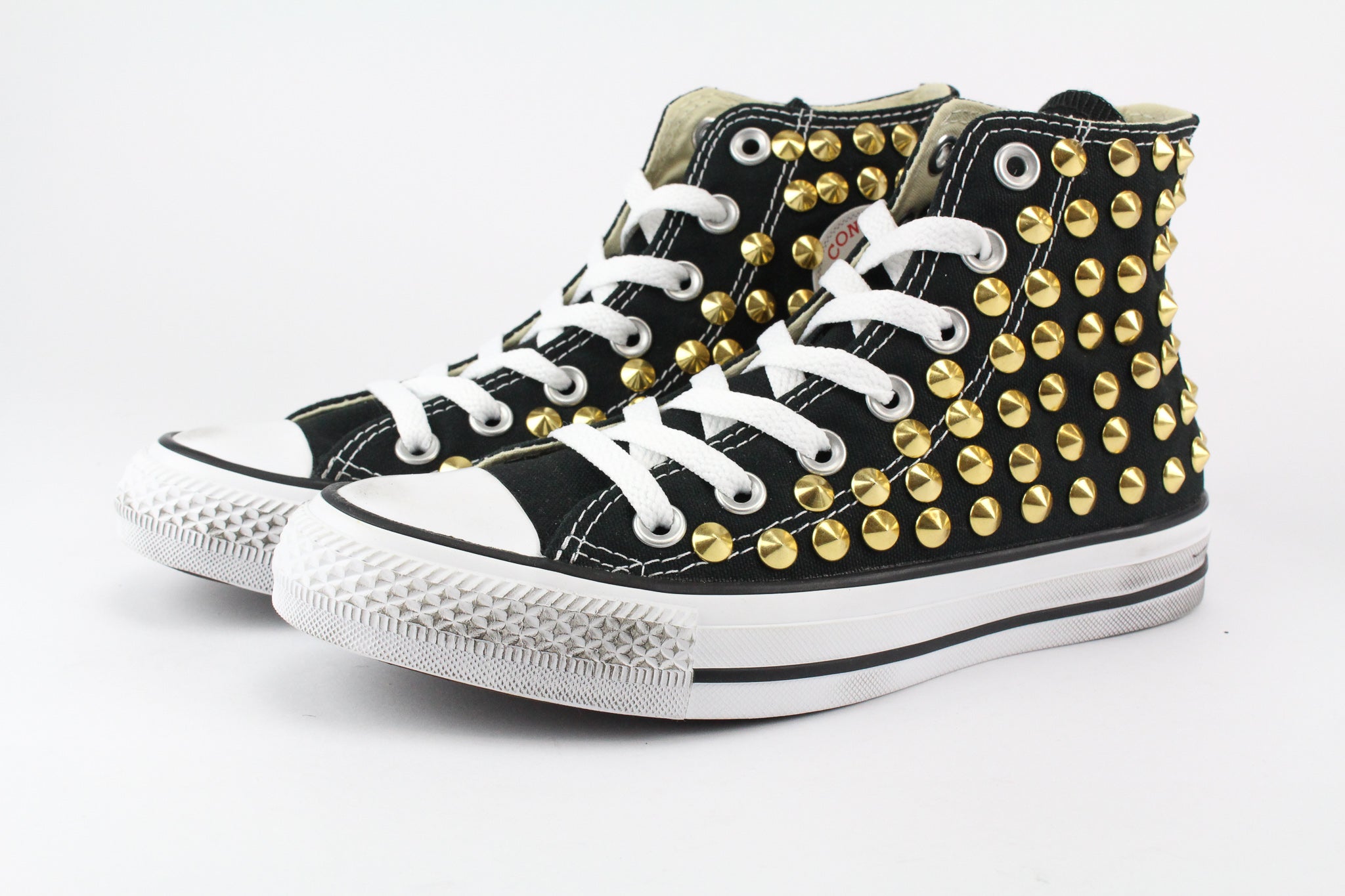 Converse All star Black Total Borchie Gold