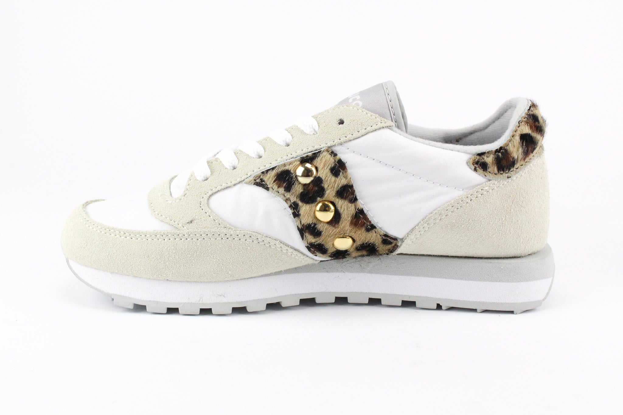 Saucony Jazz White Cavallino Maculato & Borchie