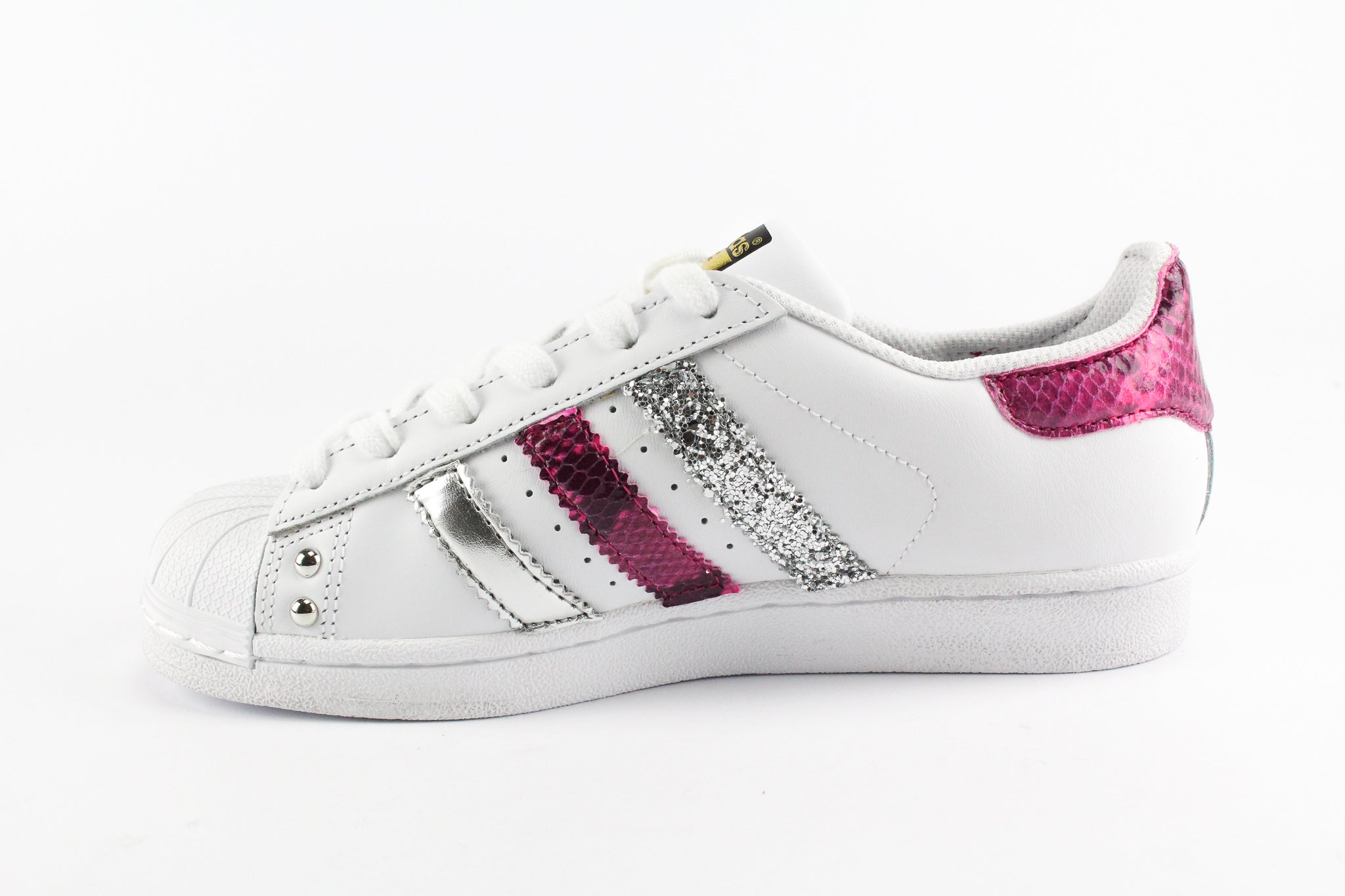 Adidas Superstar Personalizzate Pitonate Glitter & Borchie