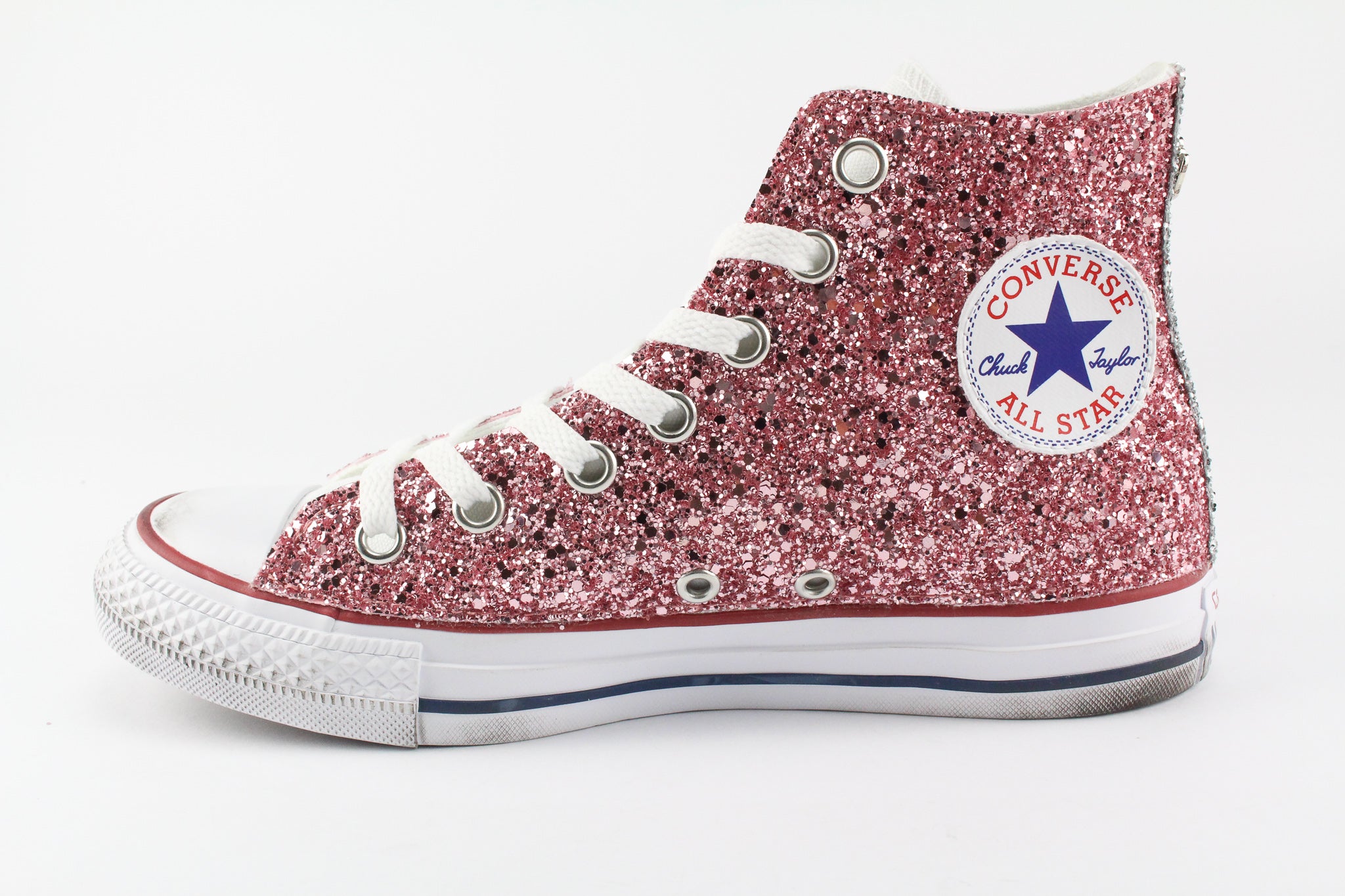 Converse All Star White Stella Glitter