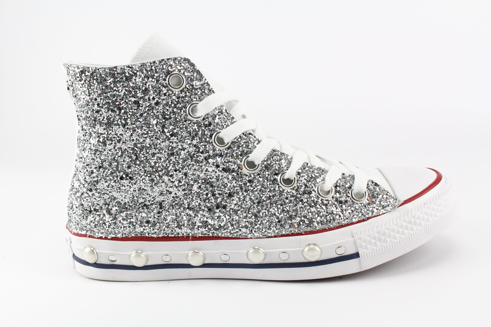 Converse All Star Silver Glitter & Perle