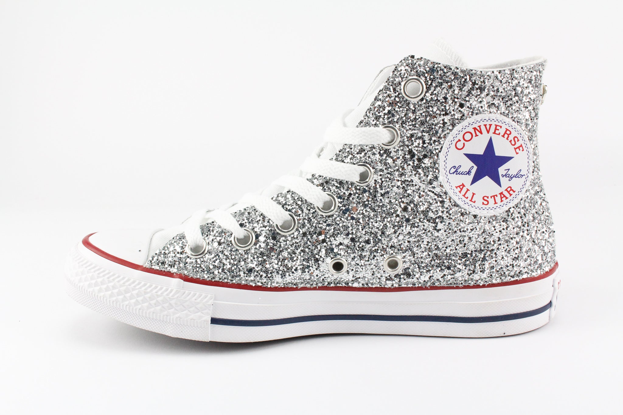Converse All Star Silver Glitter & Perle