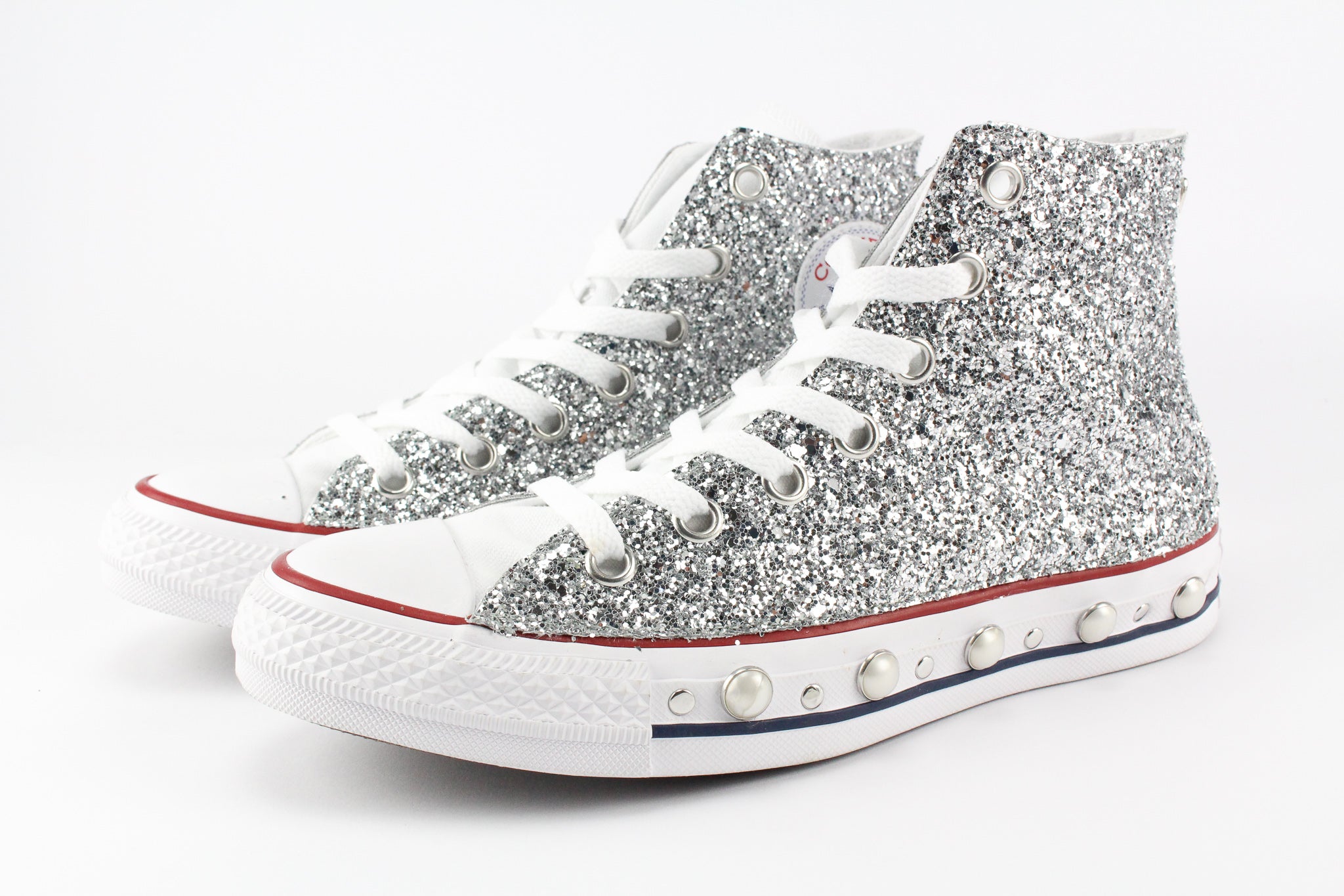 Converse All Star Silver Glitter & Perle