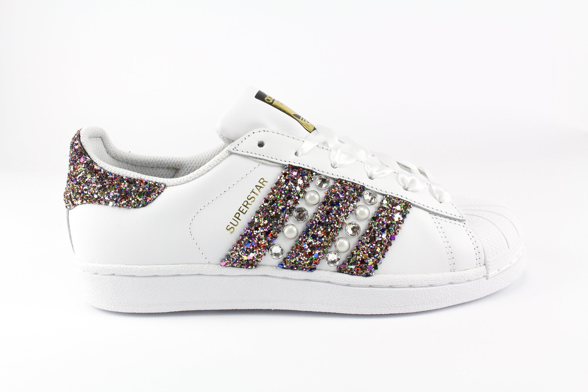 Adidas Superstar Personalizzate Muticolor Glitter & Strass