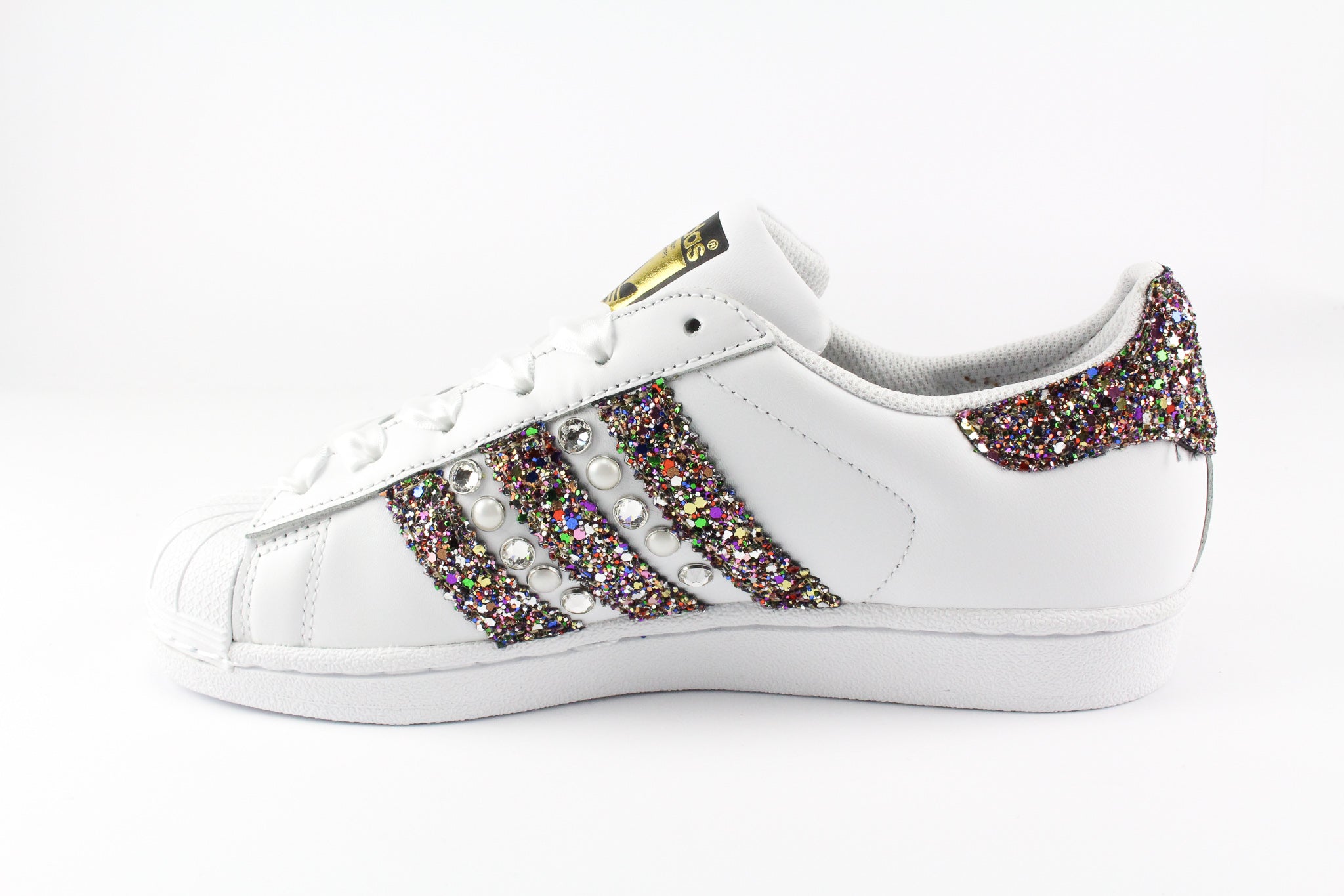 Adidas Superstar Personalizzate Muticolor Glitter & Strass