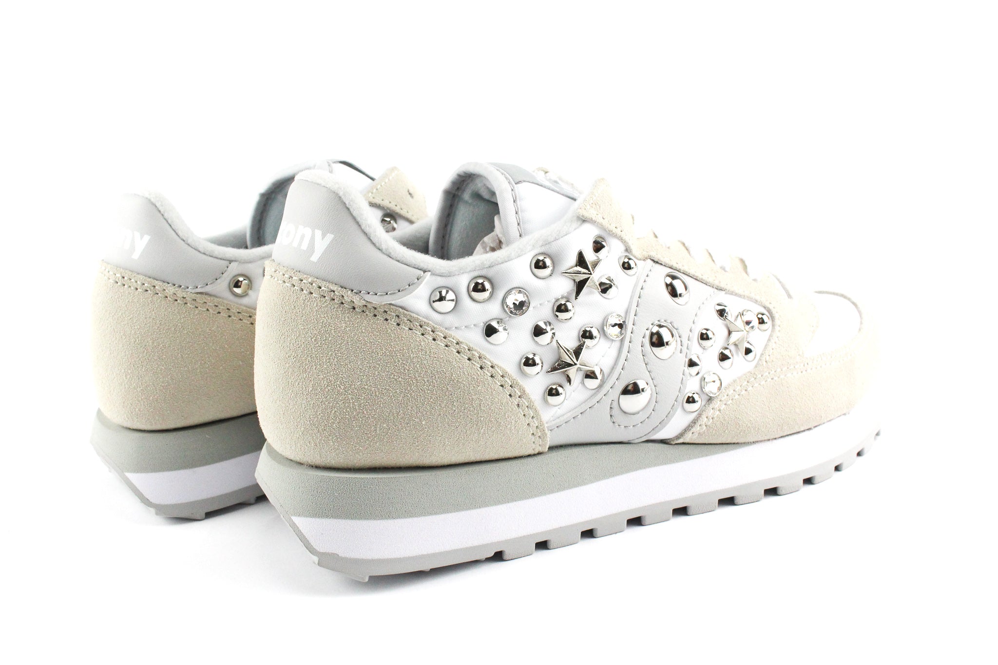 Saucony Jazz White Borchie Strass & Stelle