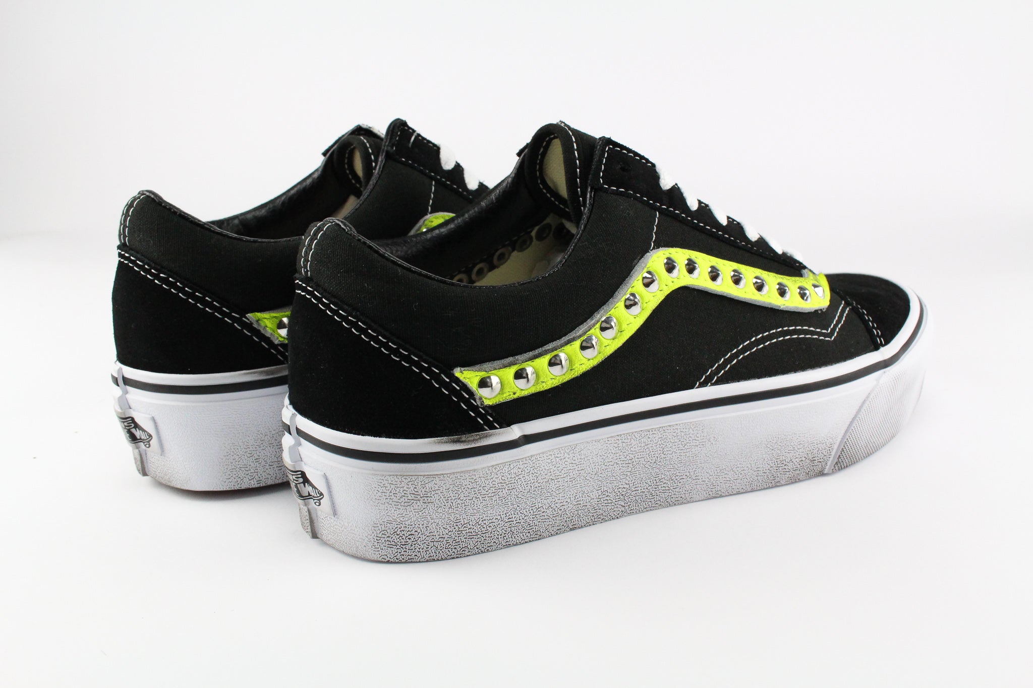 Vans Old Skool Platform Yellow Fluo & Borchie