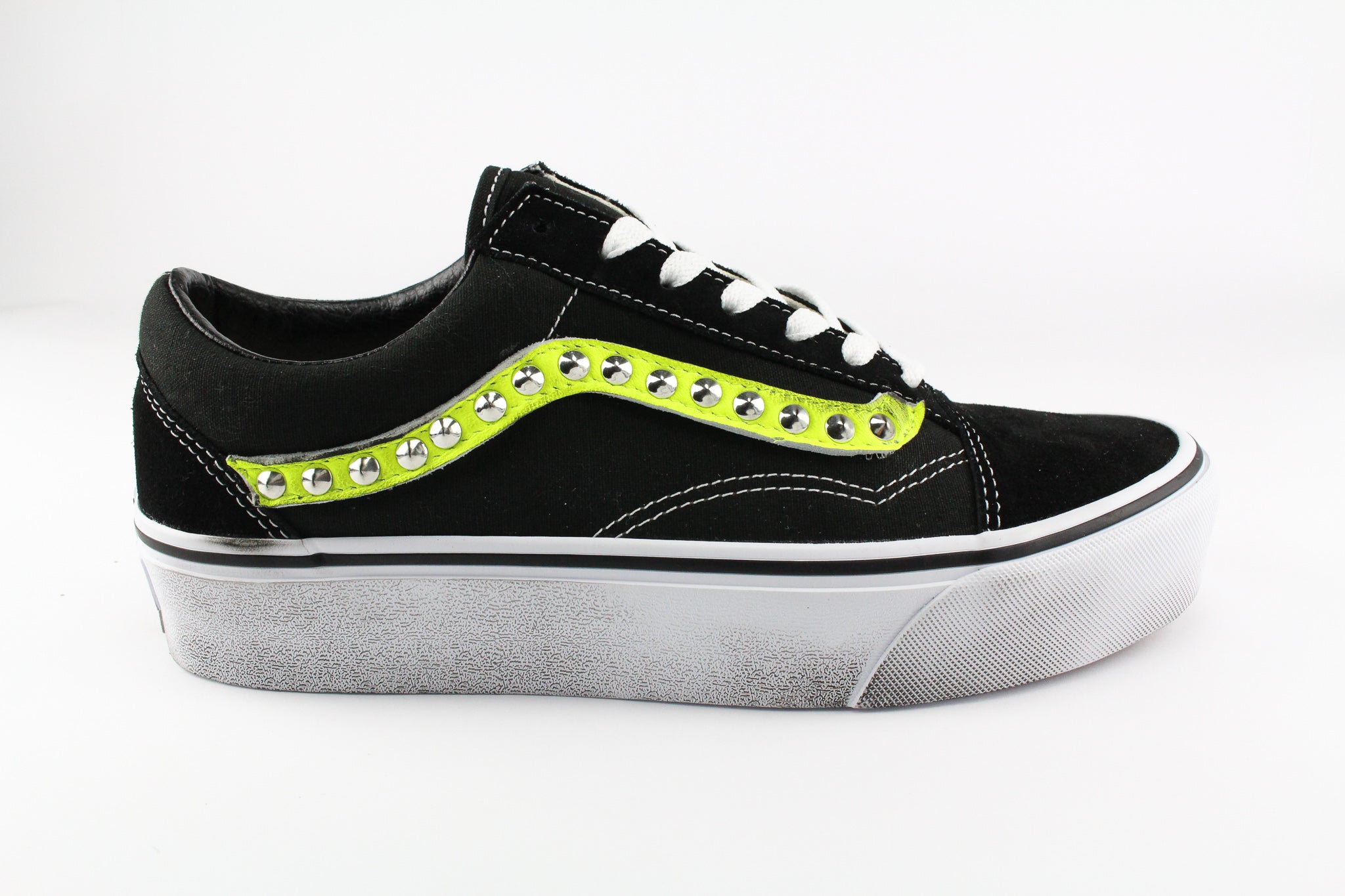 Vans Old Skool Platform Yellow Fluo & Borchie