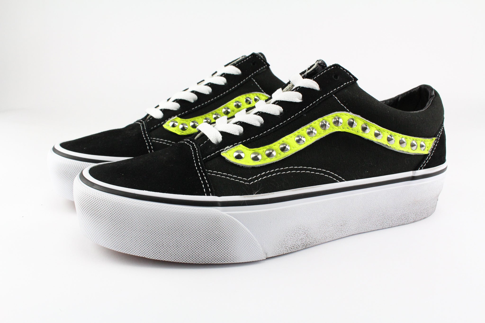Vans Old Skool Platform Yellow Fluo & Borchie