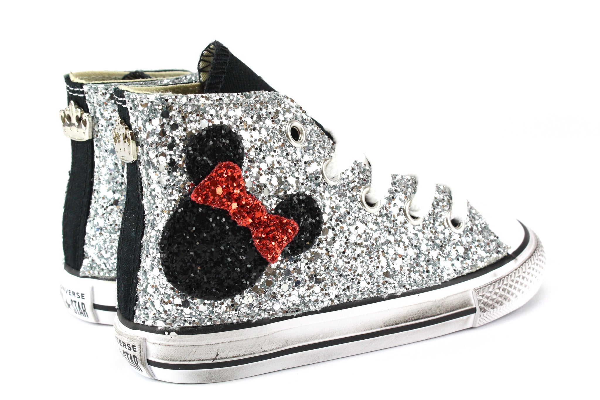 Converse All Star J Black Topolini Glitter