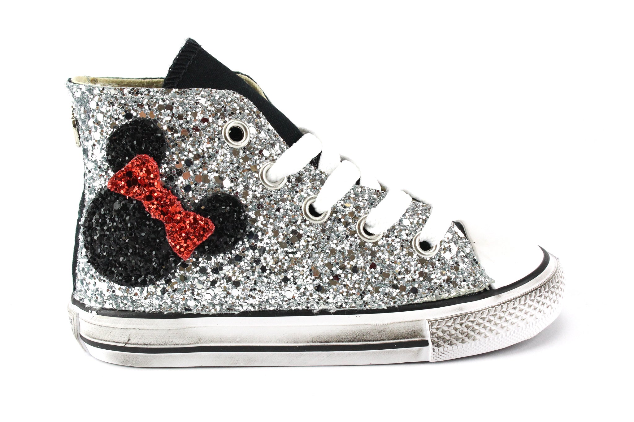 Converse All Star J Black Topolini Glitter