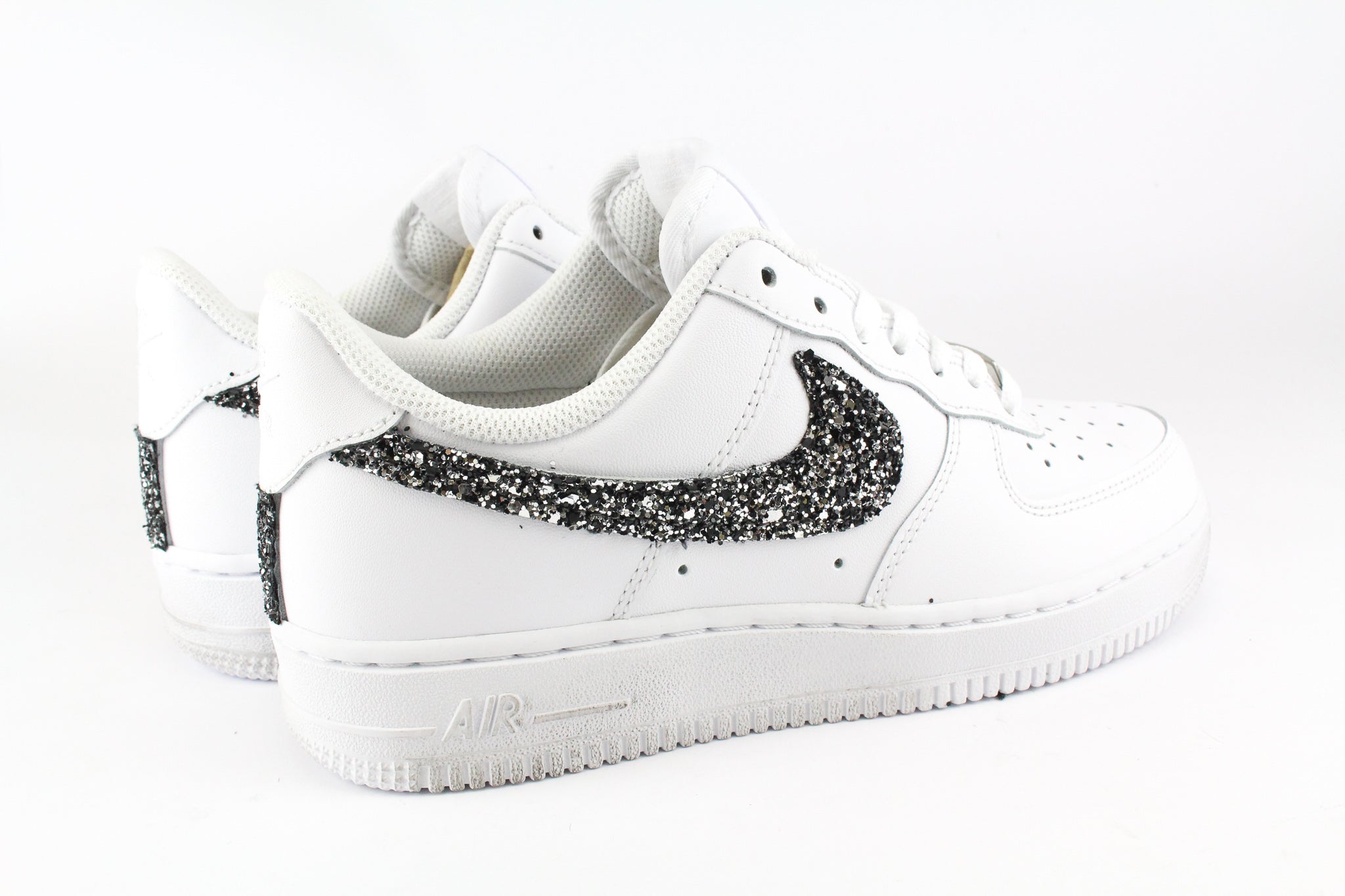 Nike Air Force 1 '07 Black Silver Glitter