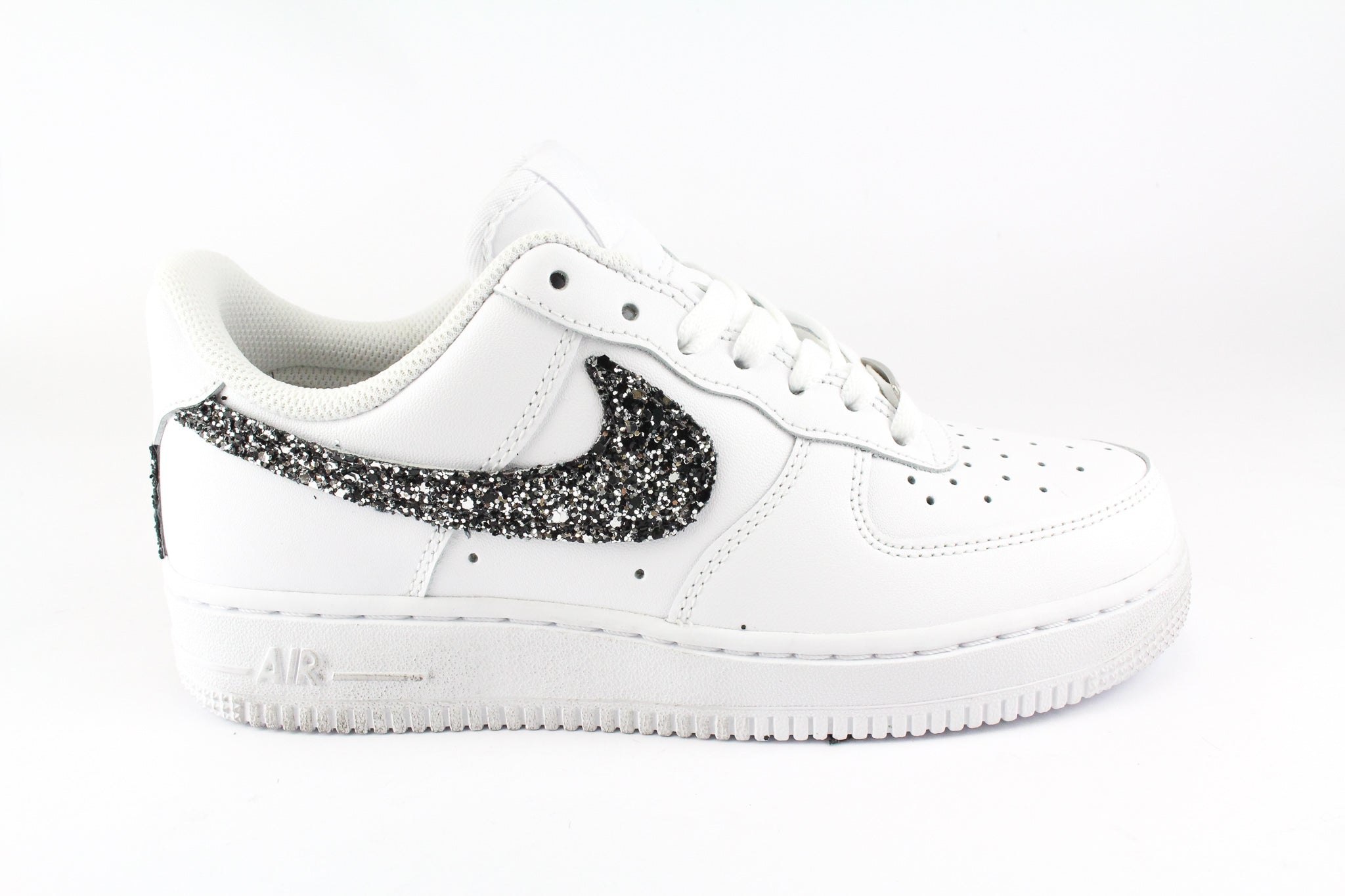 Nike Air Force 1 '07 Black Silver Glitter