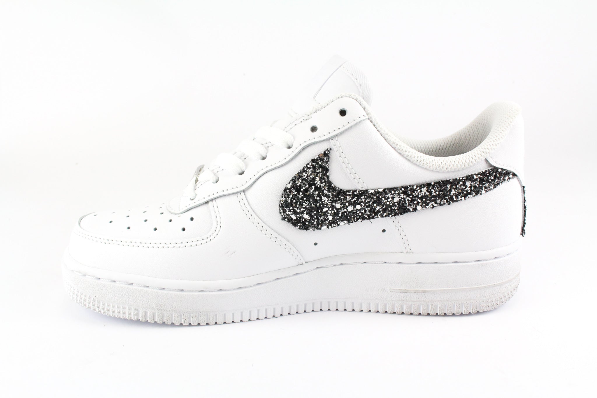 Nike Air Force 1 '07 Black Silver Glitter