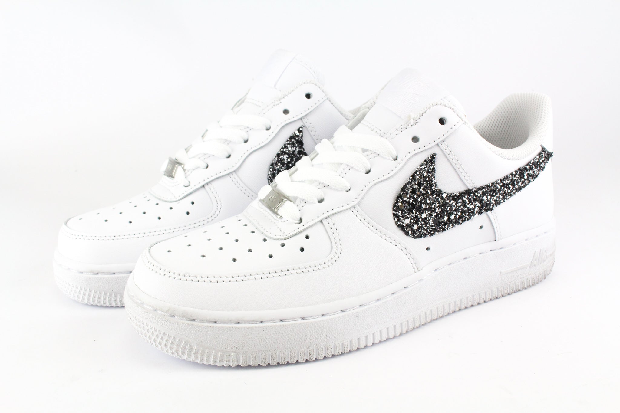 Nike Air Force 1 '07 Black Silver Glitter