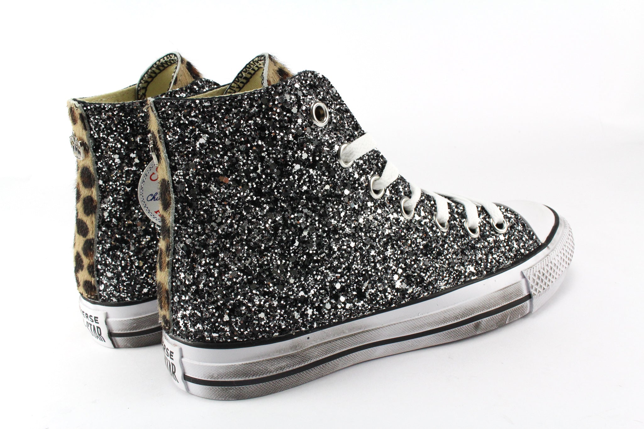 Converse All Star Black Total Glitter & Maculate