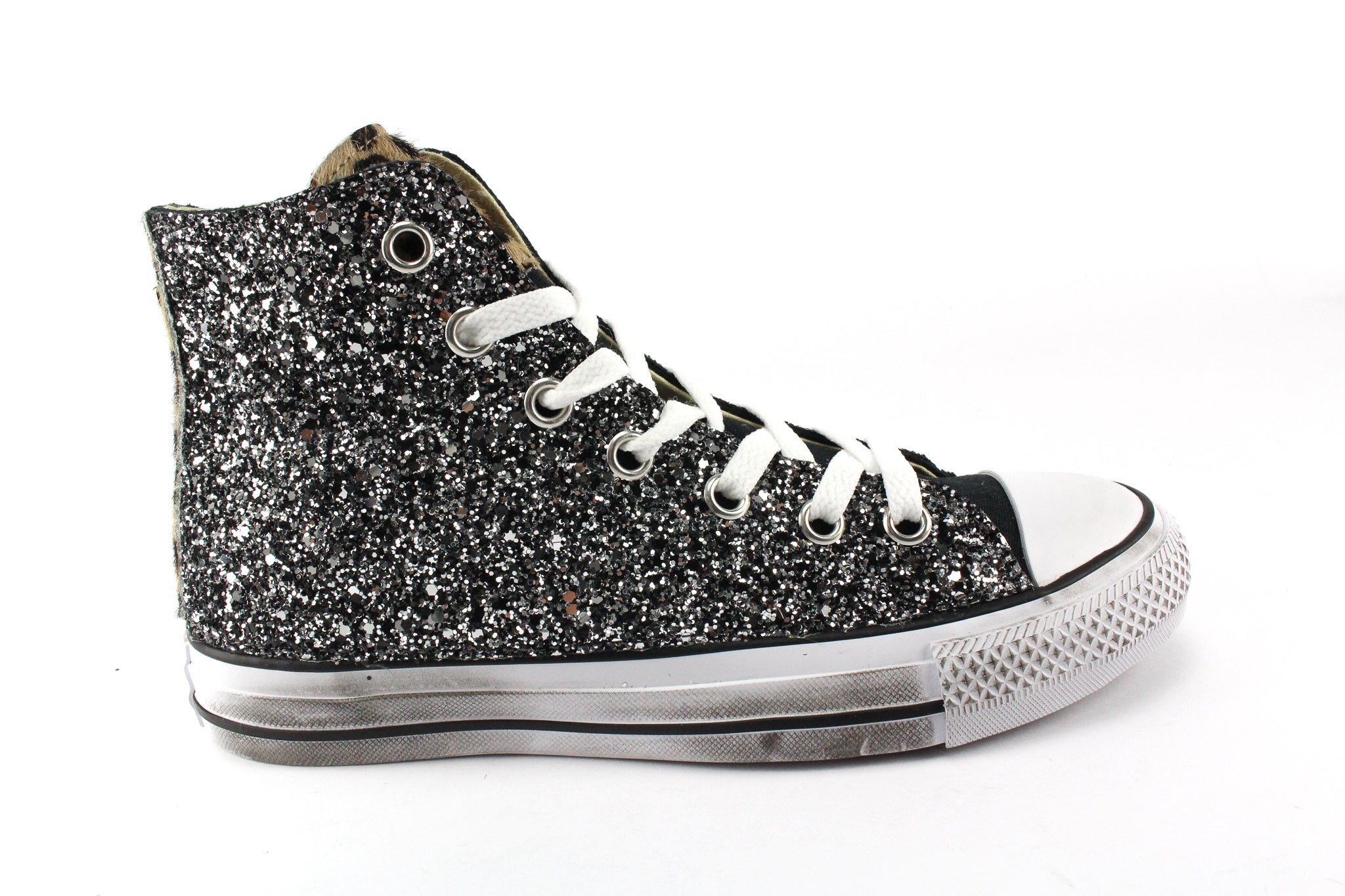 Converse All Star Black Total Glitter & Maculate