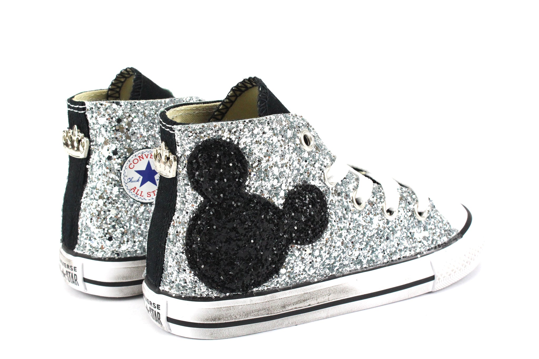 Converse All Star J Black Topolini Glitter