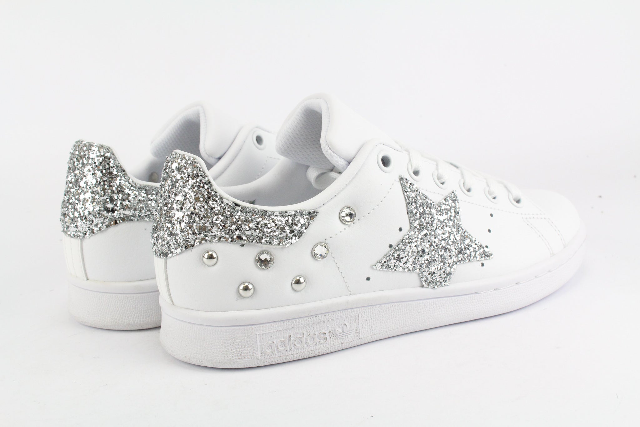 Adidas Stan Smith Stella Silver Glitter & Strass