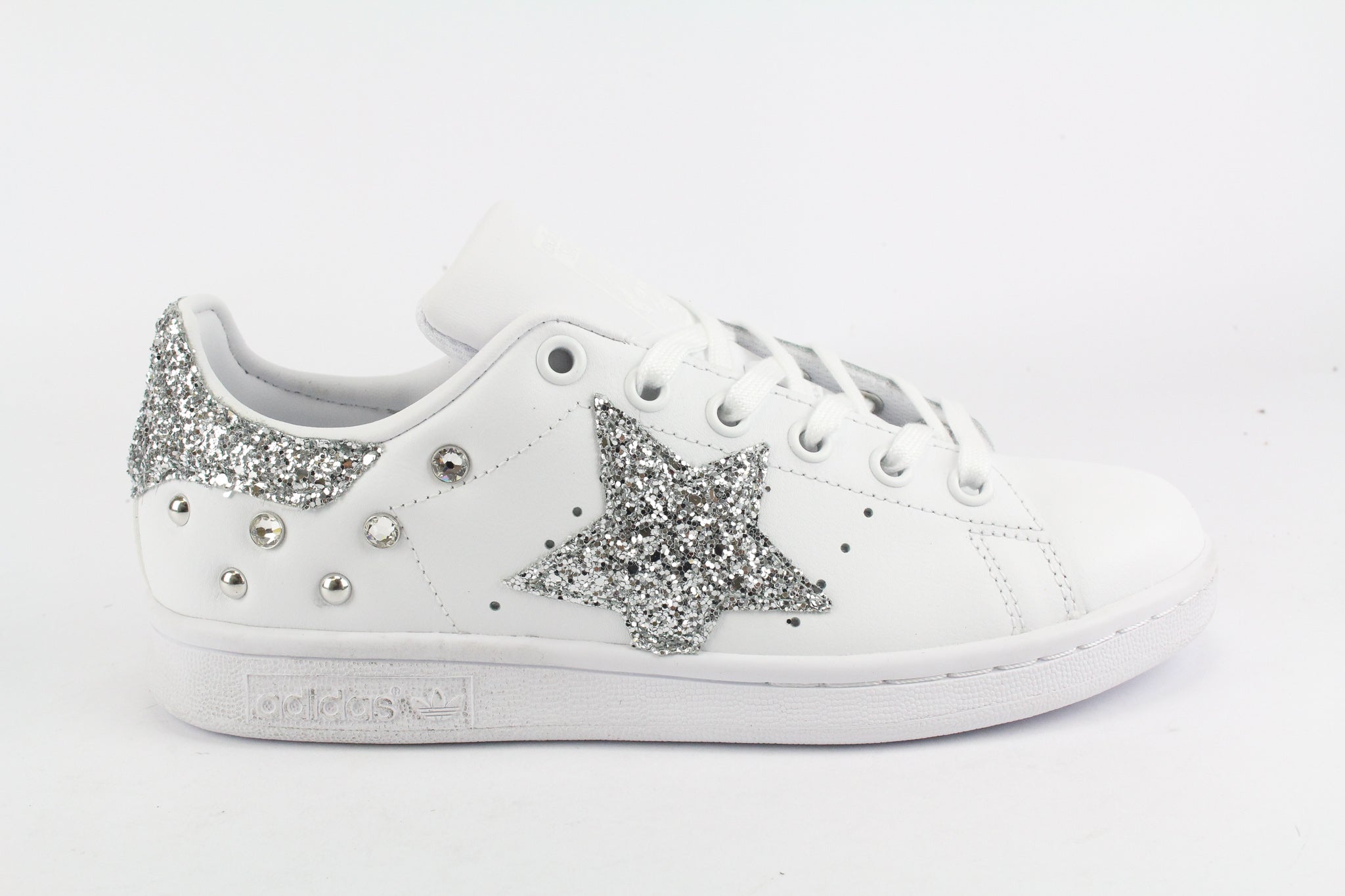 Adidas Stan Smith Stella Silver Glitter & Strass
