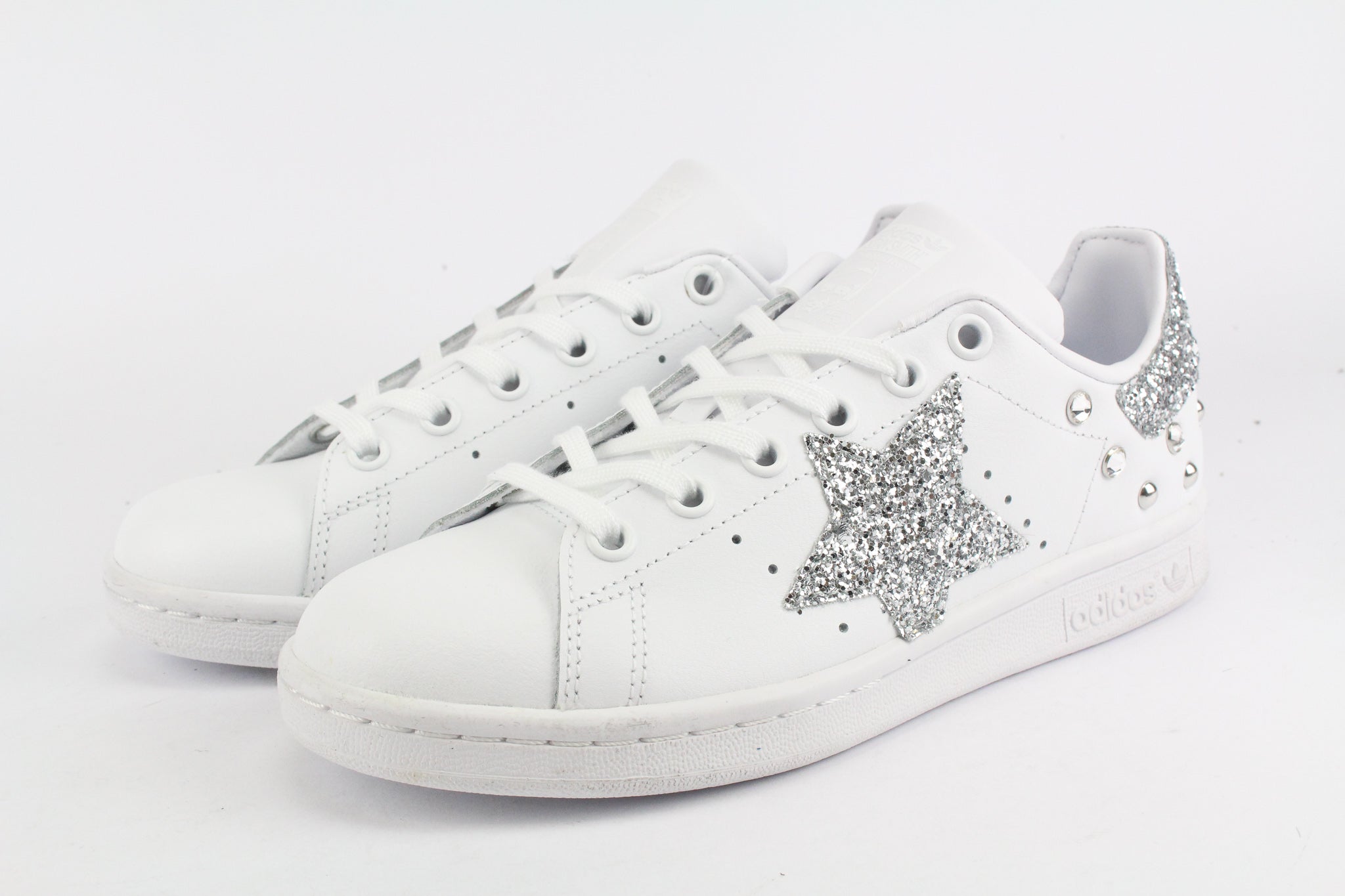 Adidas Stan Smith Stella Silver Glitter & Strass