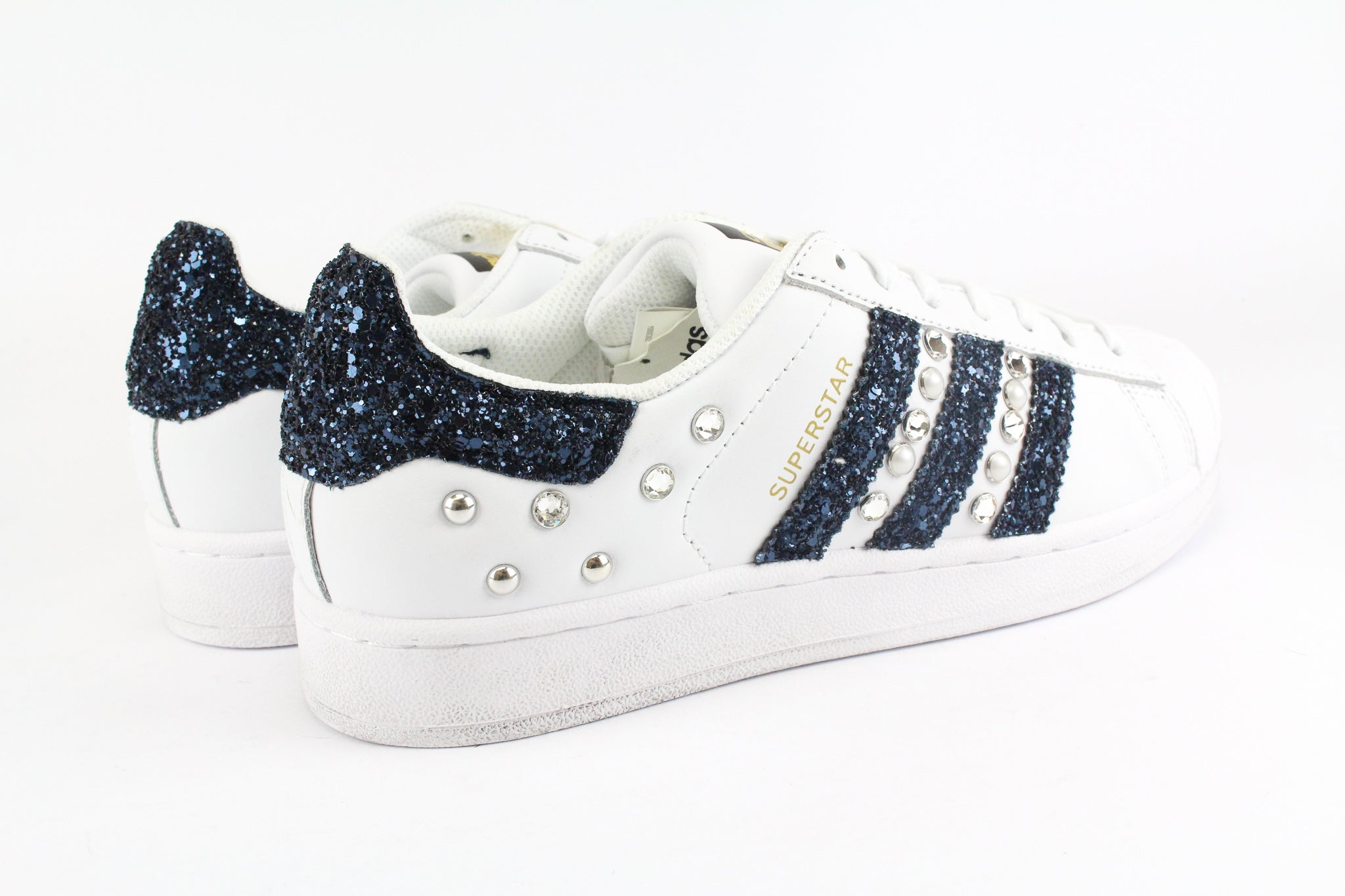 Adidas Superstar Navy Glitter Perle & Strass