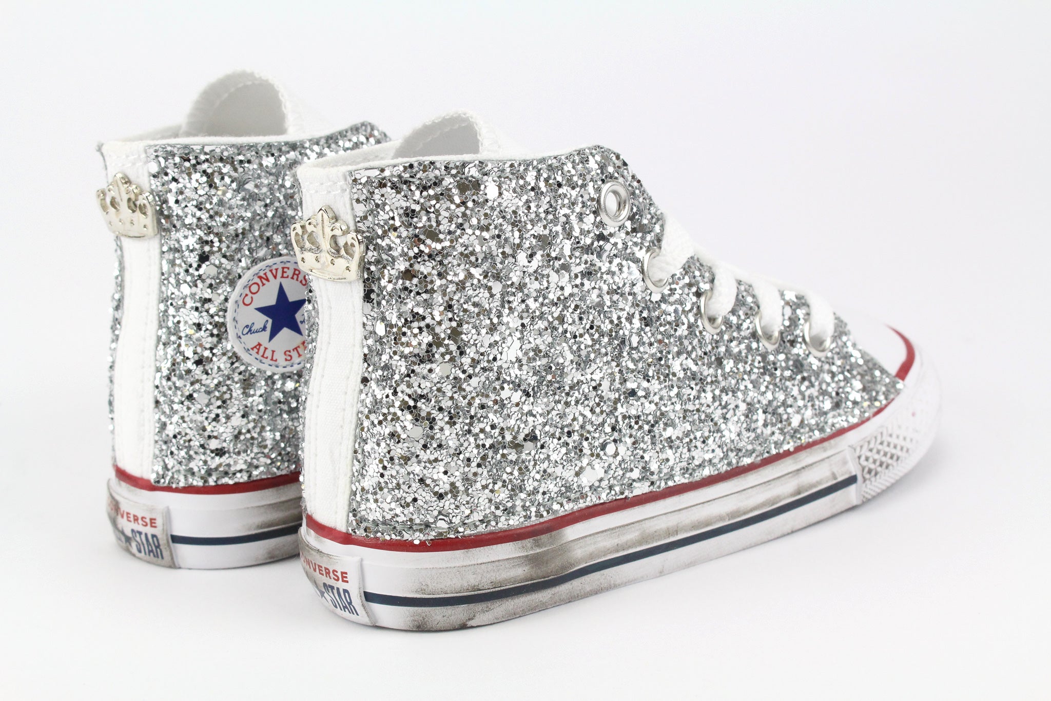 Converse All Star J Silver Glitter