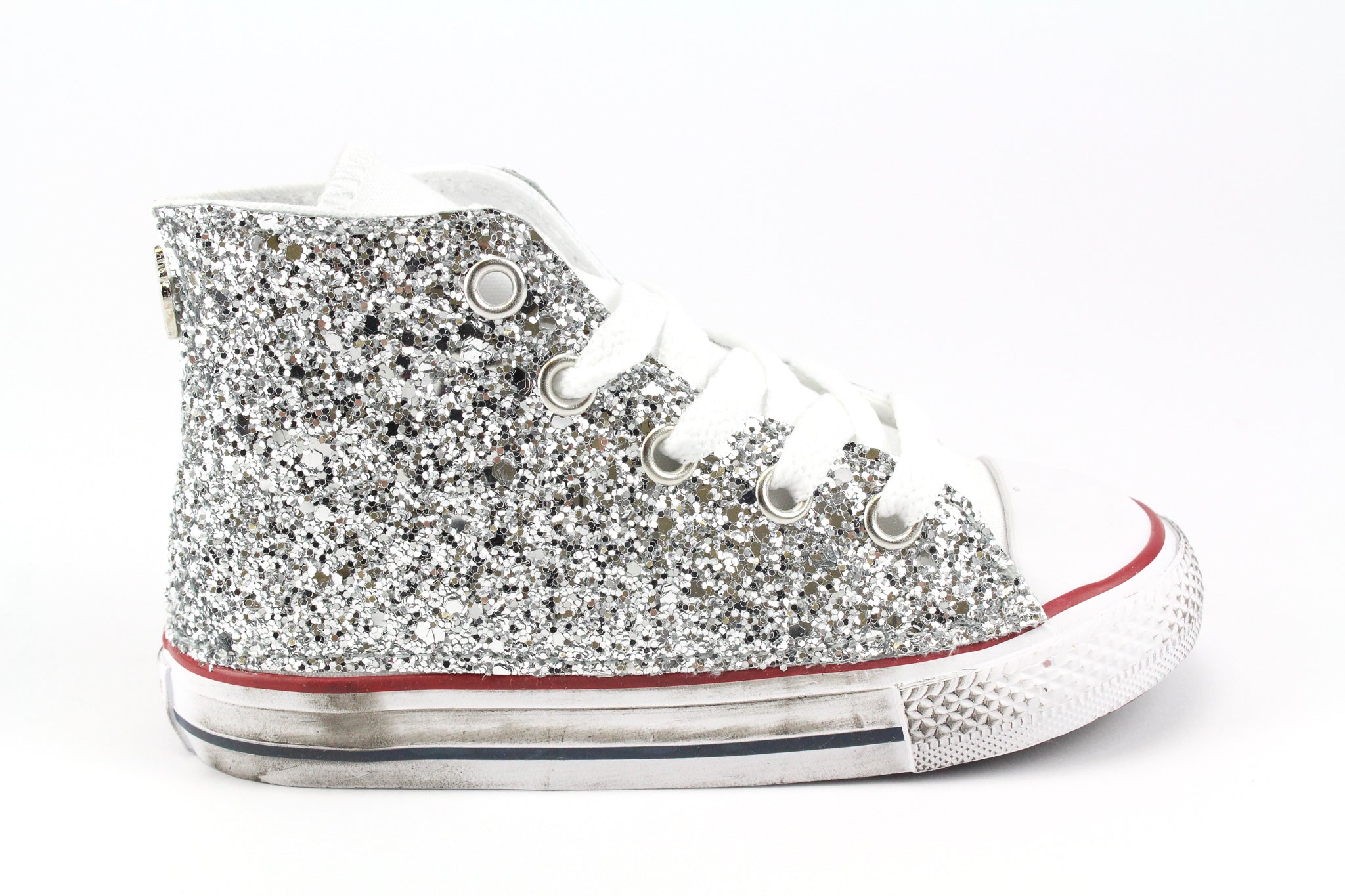 Converse All Star J Silver Glitter