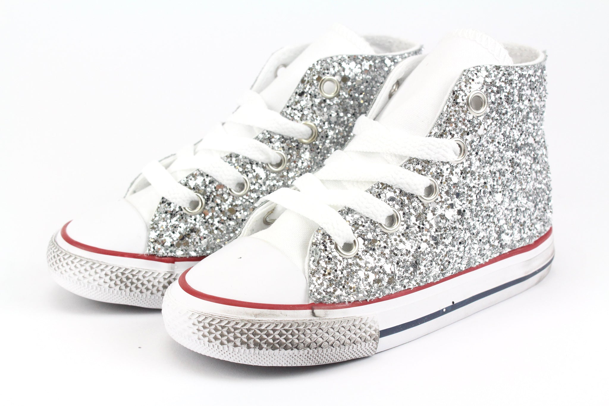Converse All Star J Silver Glitter