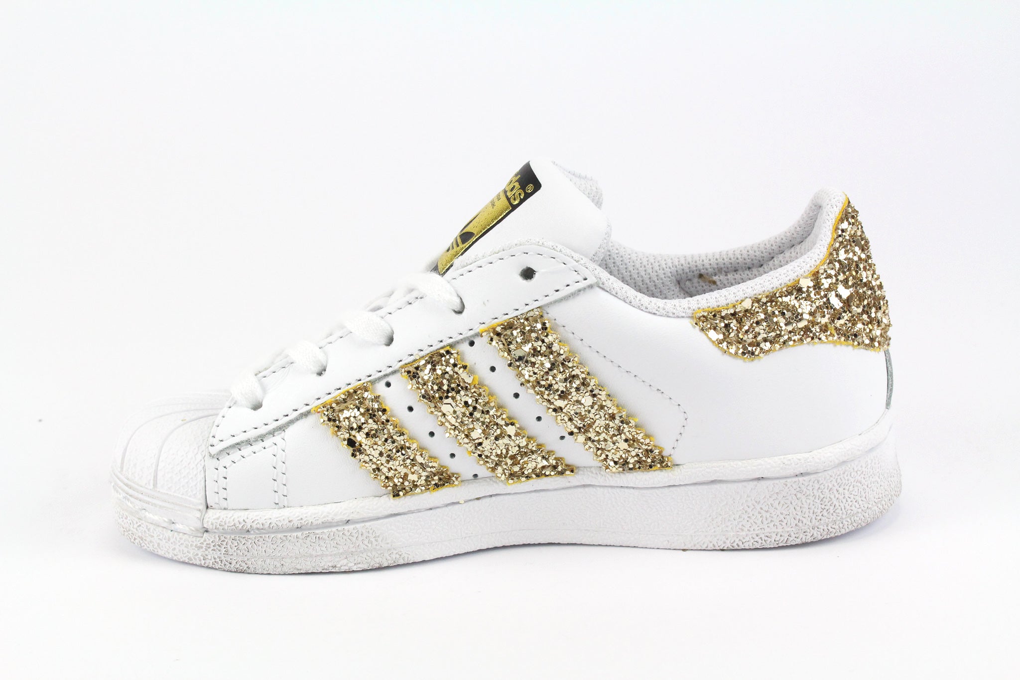 Adidas Superstar J Gold Glitter