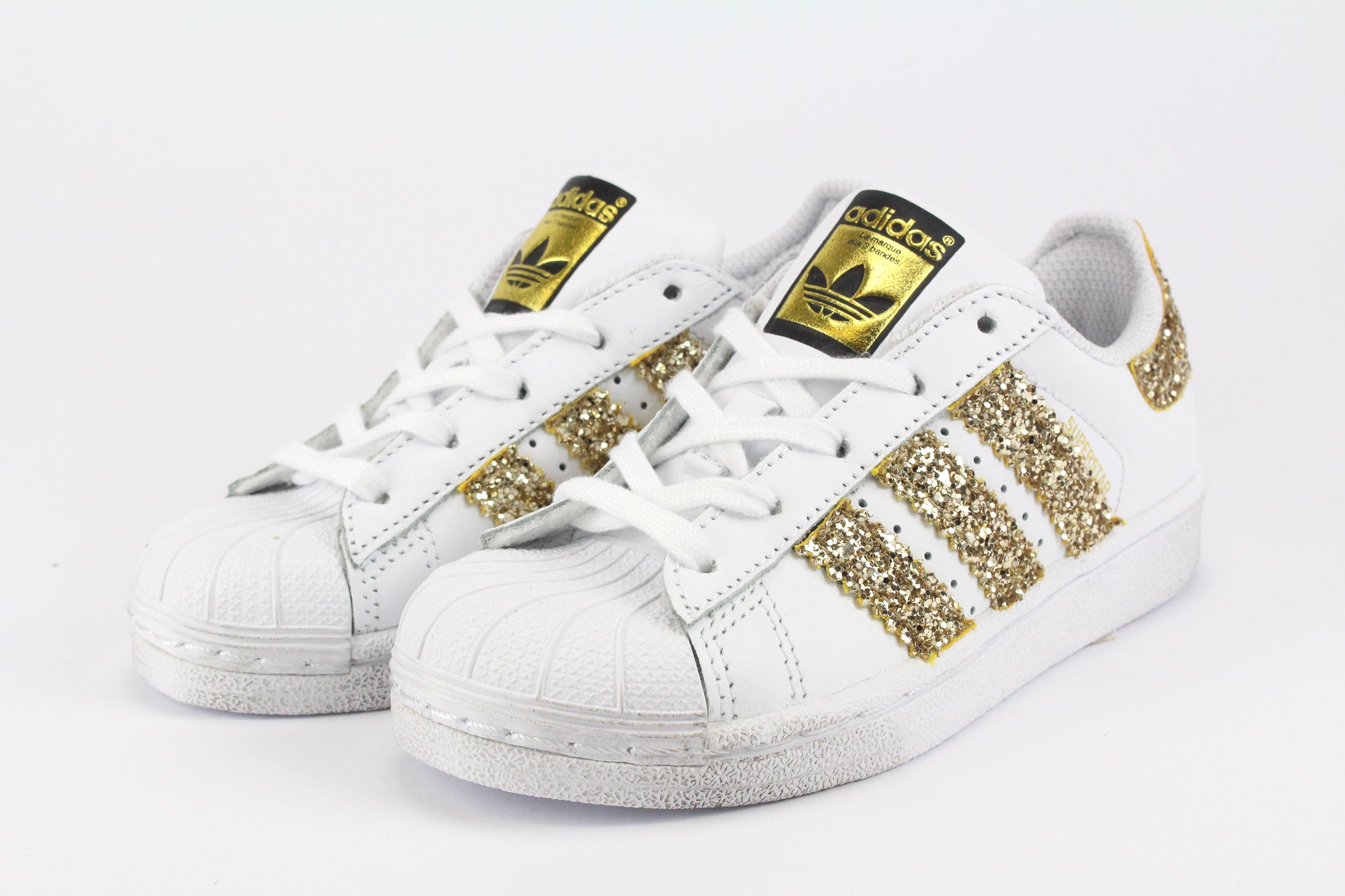 Adidas Superstar J Gold Glitter