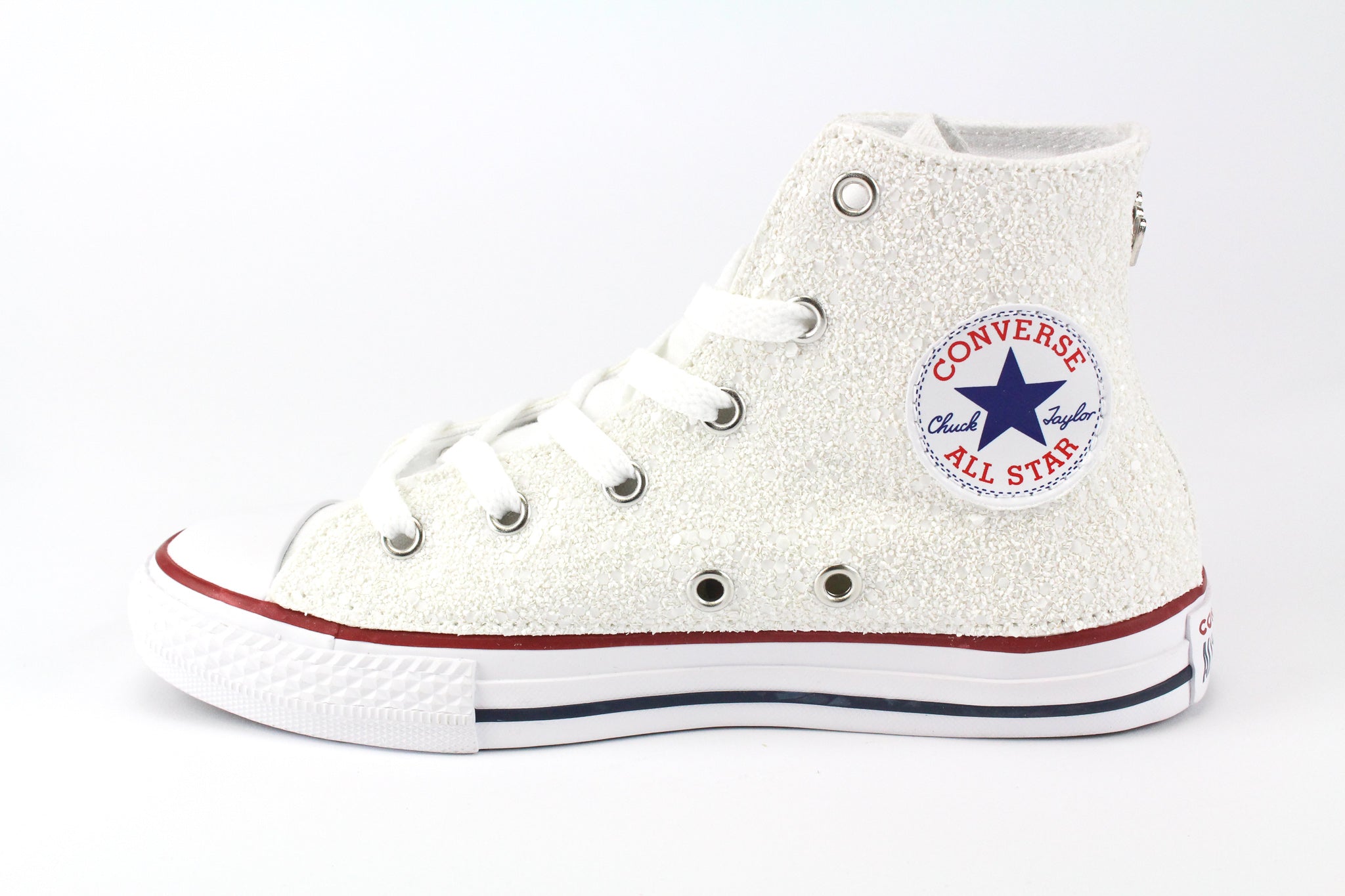 Converse All Star J Cuore Glitter Lilla