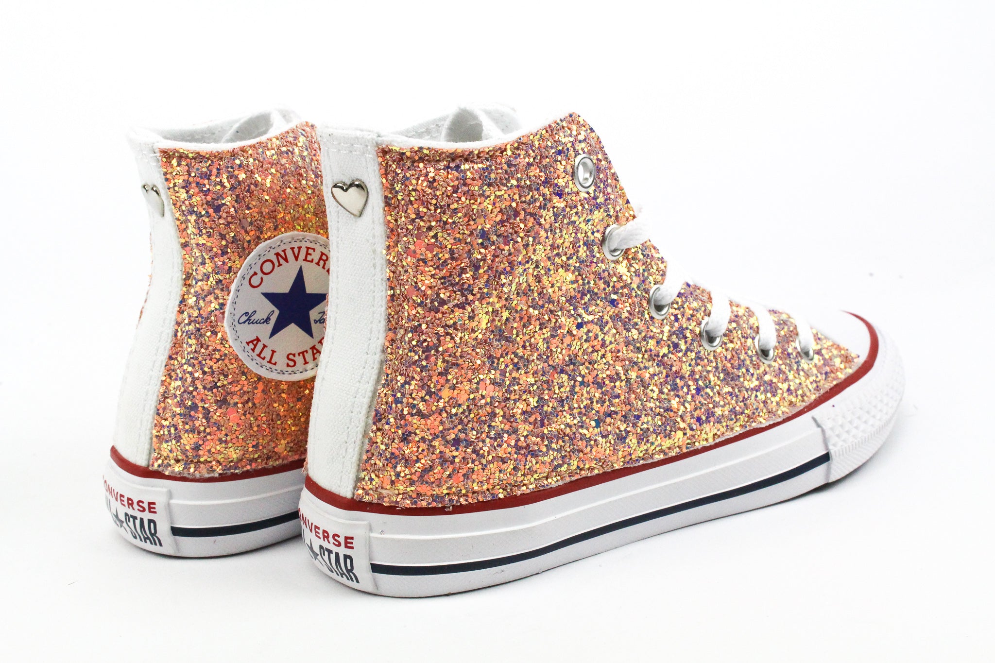 Converse All Star White Multi Glitter