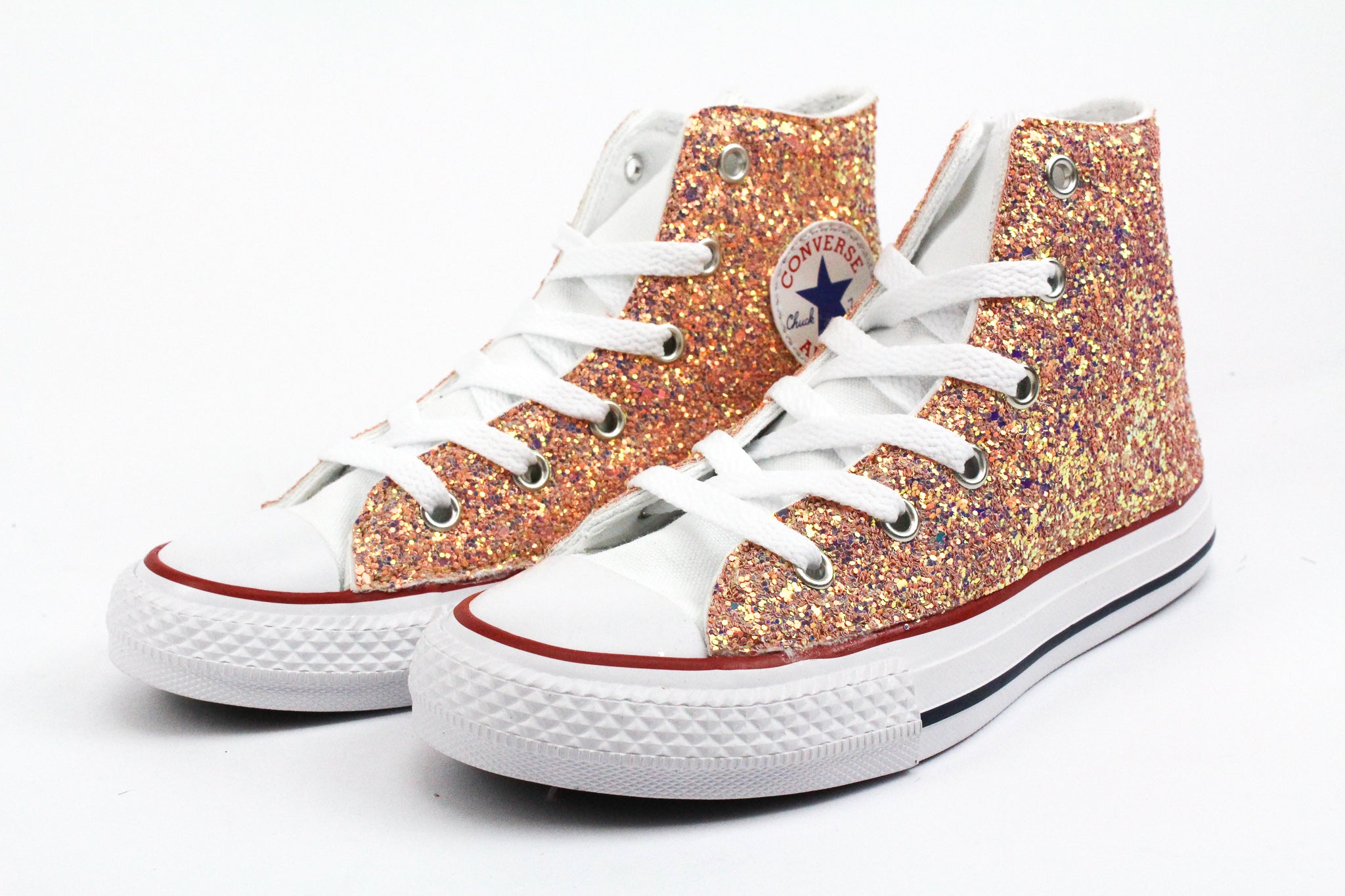 Converse All Star White Multi Glitter