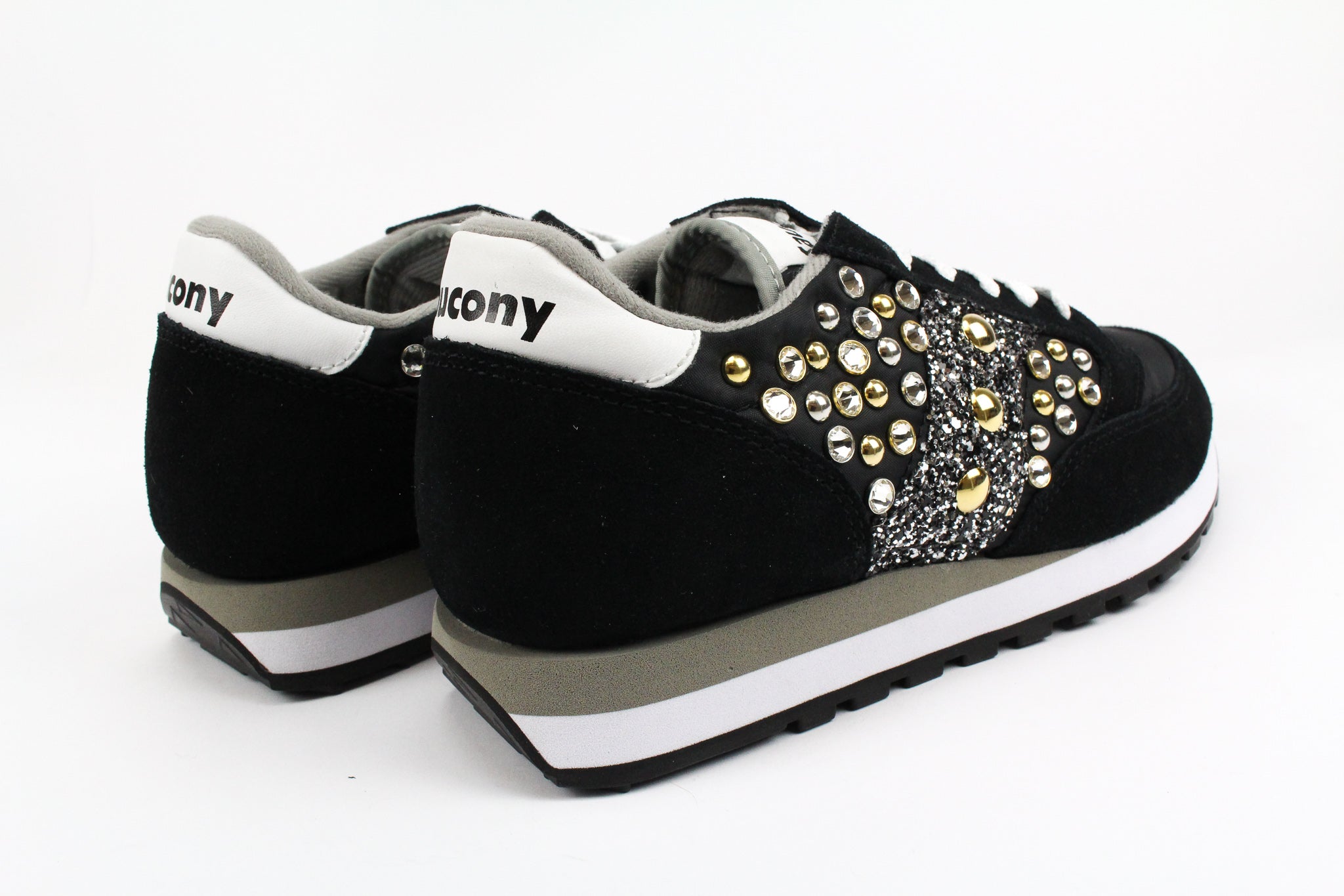 Saucony Jazz Black Silver Glitter & Strass
