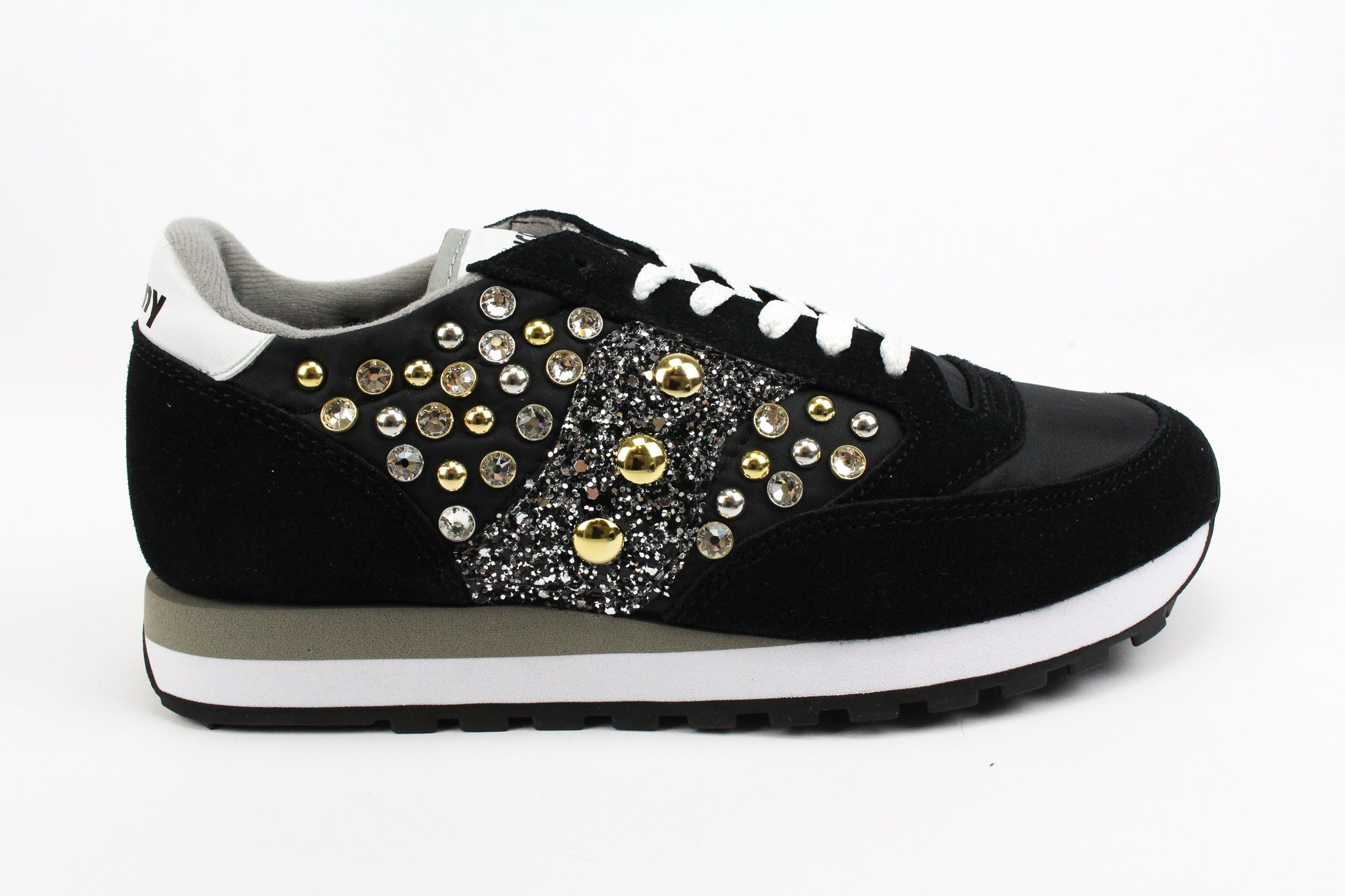 Saucony Jazz Black Silver Glitter & Strass