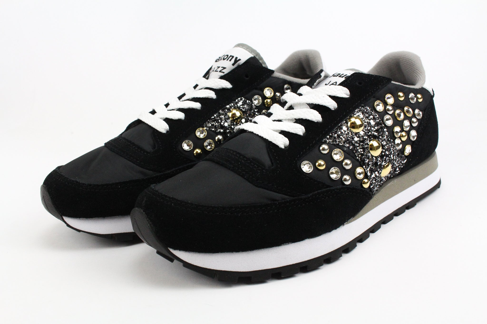 Saucony Jazz Black Silver Glitter & Strass