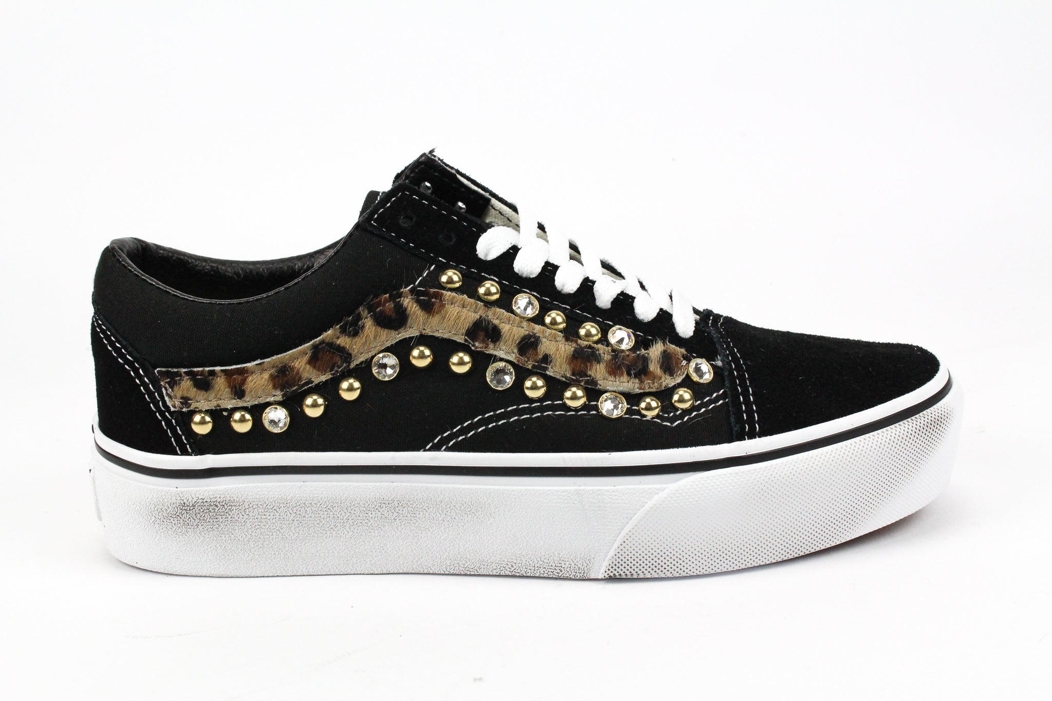 Vans Old Skool Platform Cavallino Maculato & Strass