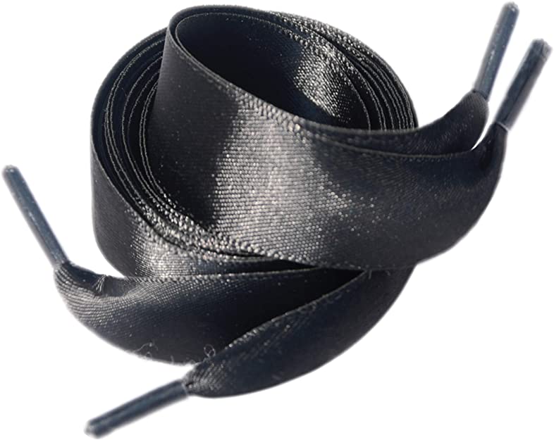 LACCI IN RASO NERO 125 CM