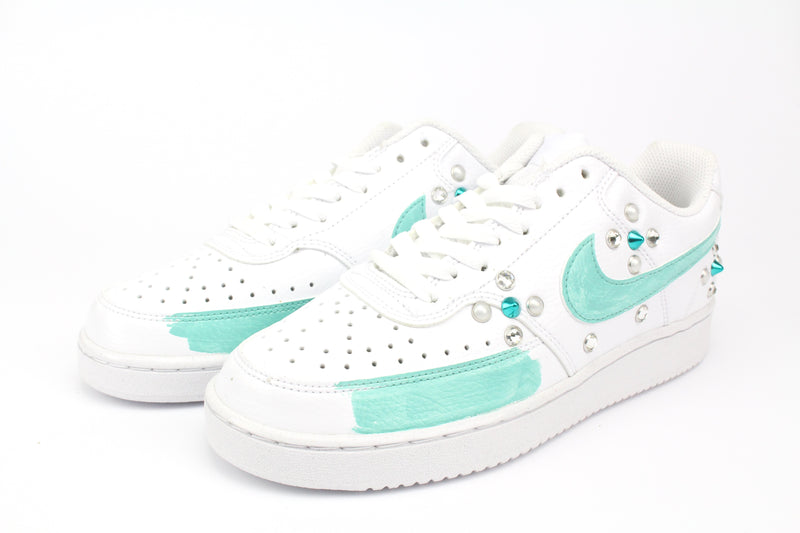 Nike Court Vision Low Tiffany Vernice Strass & Perle