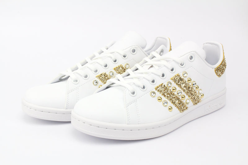 Adidas Stan Smith Gold Glitter Borchie & Strass