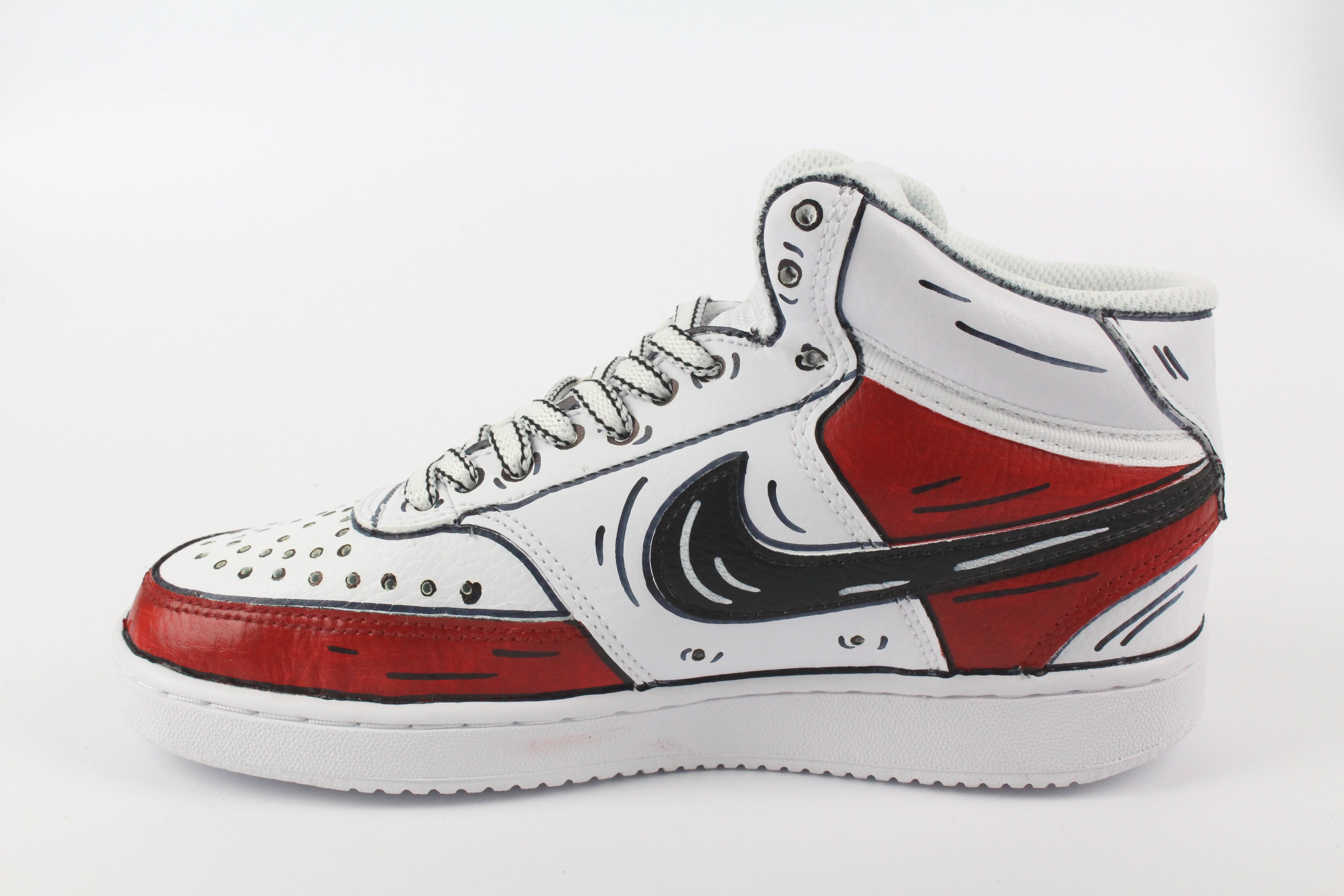 Nike Court Vision MID Cartoons Red &amp; Slime