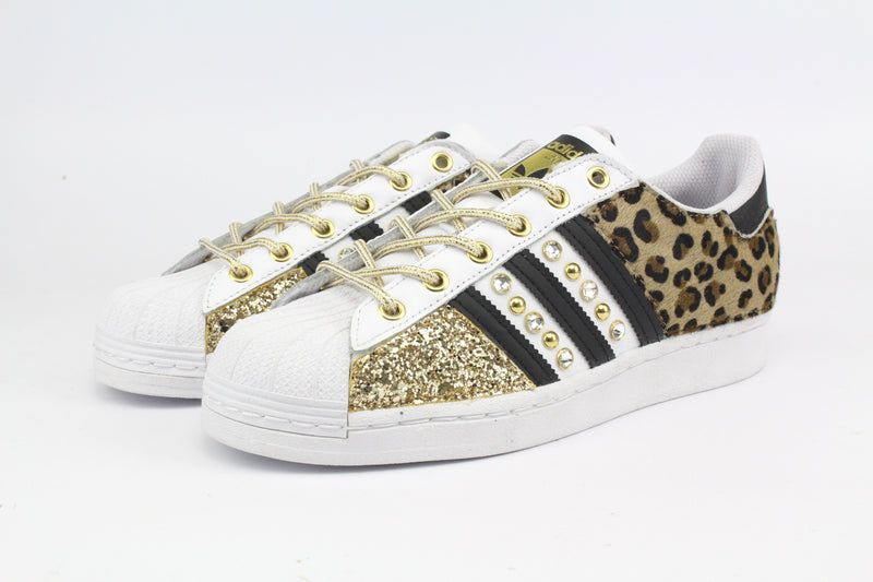 Adidas Superstar Maculate Glitter Gold Borchie & Strass