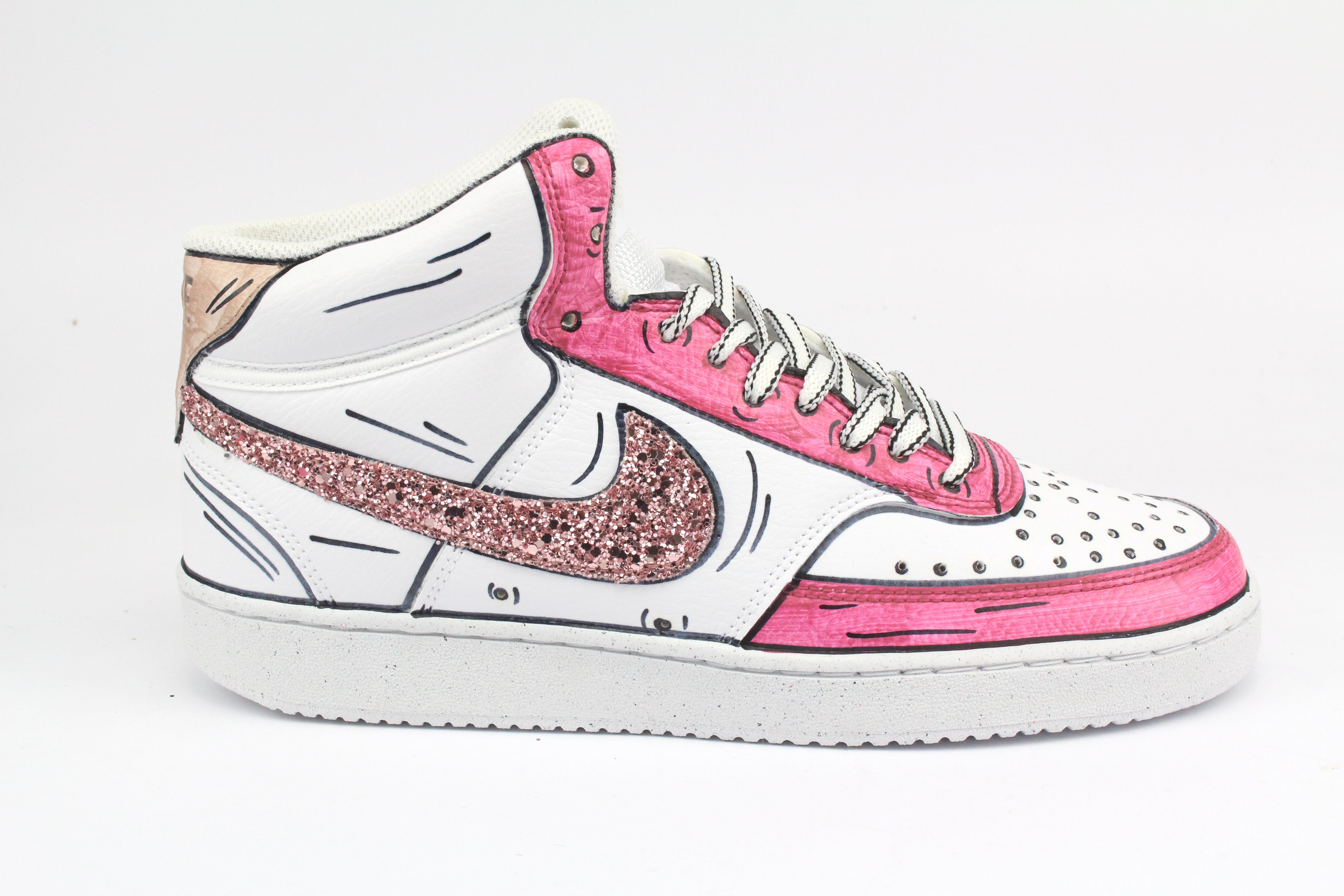 Nike Court Vision MID Cartoon &amp; Glitter