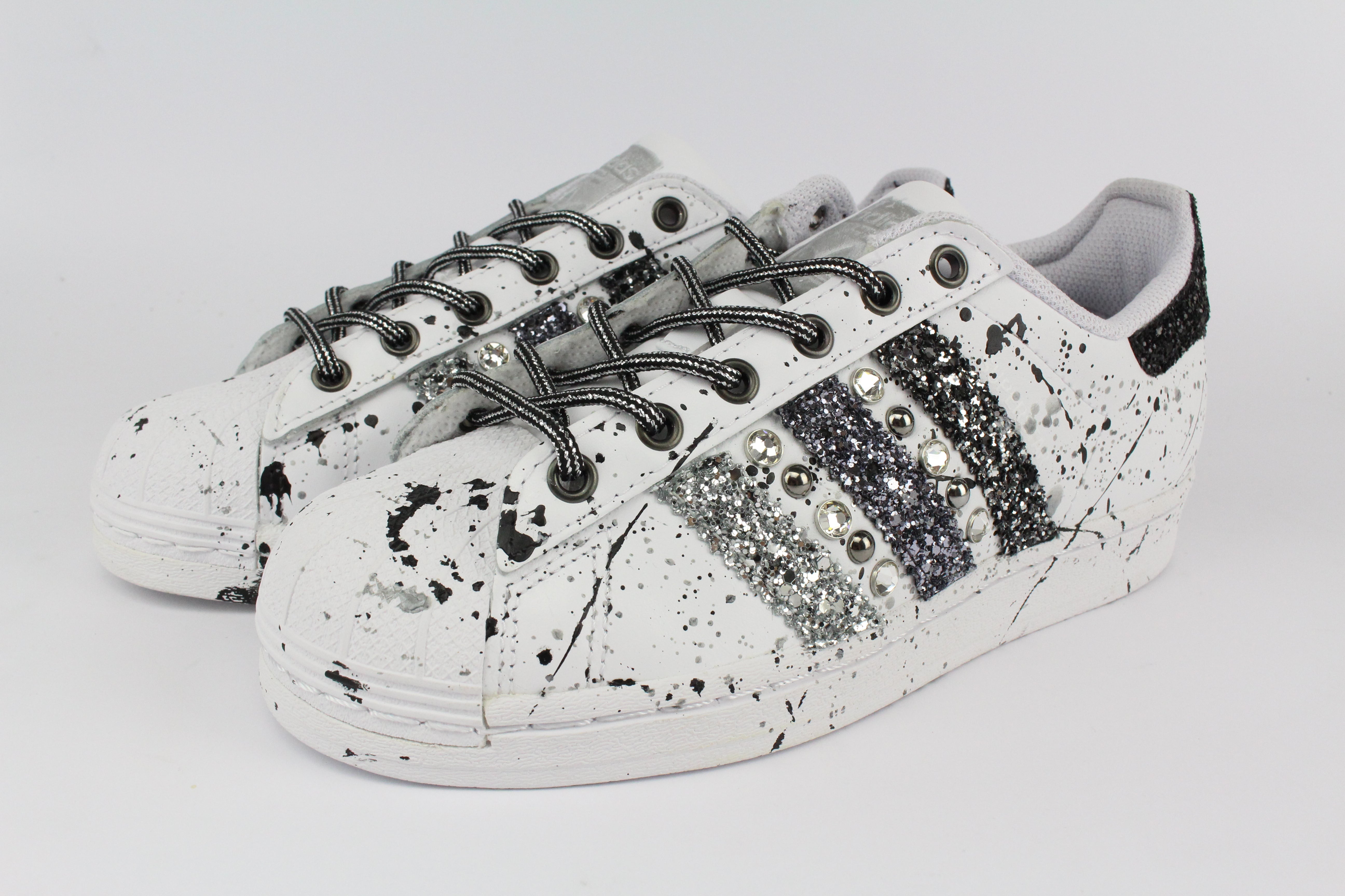Adidas Superstar Glitter Borchie Strass & Vernice