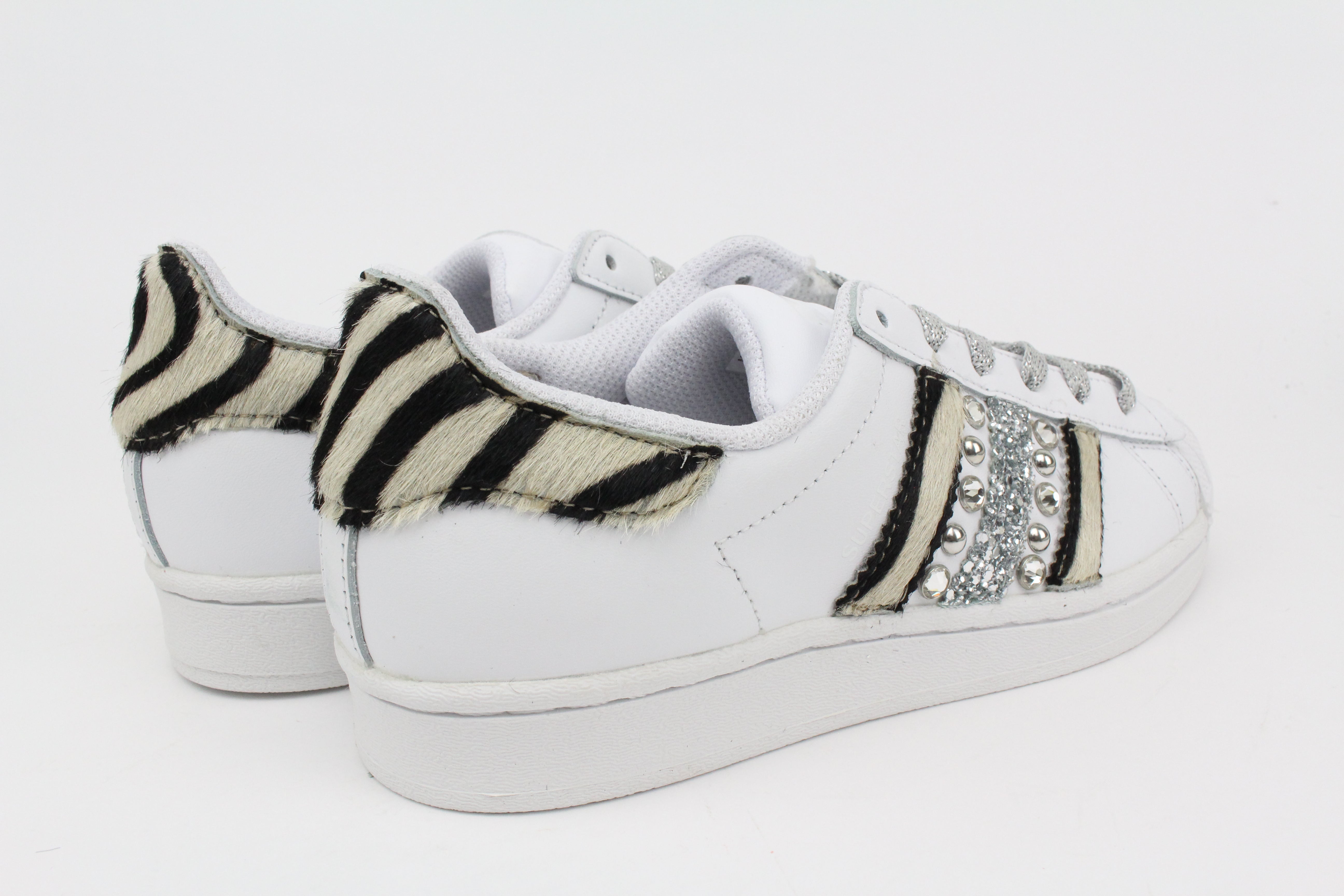 Adidas Superstar Zebrate Borchie Glitter & Strass