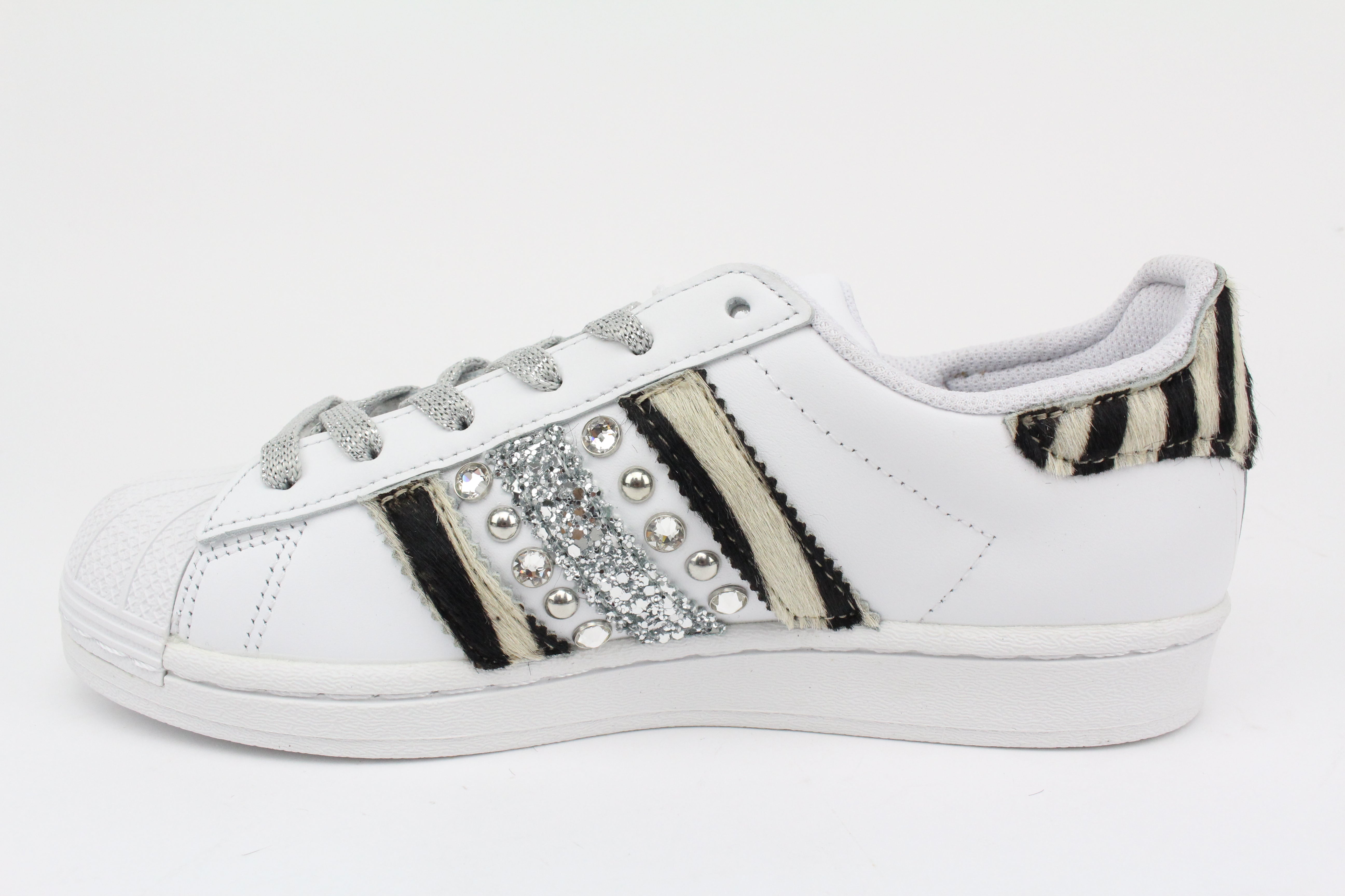 Adidas Superstar Zebrate Borchie Glitter & Strass